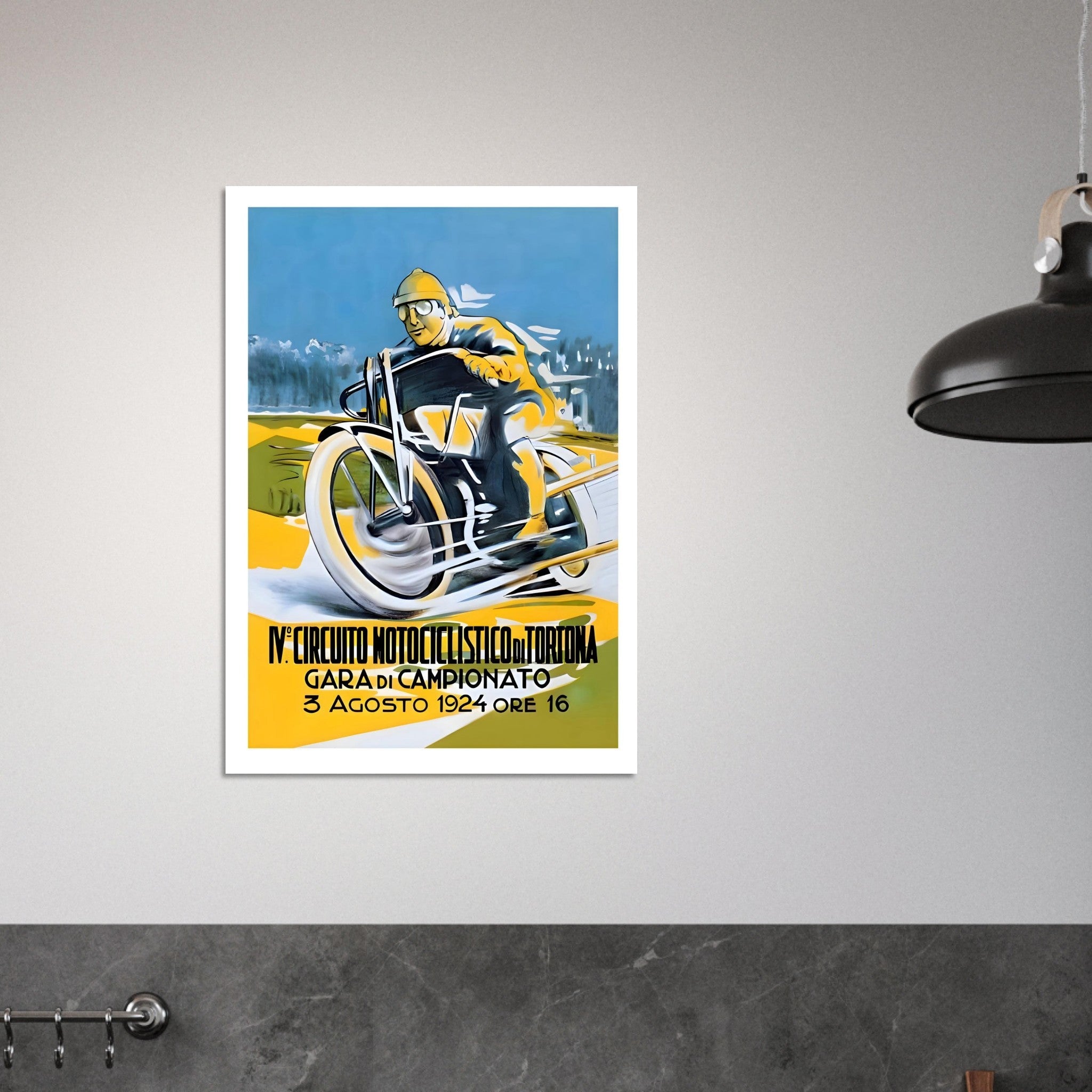 1924 Circuito Motociclistico di Tortona Poster - Transit Art