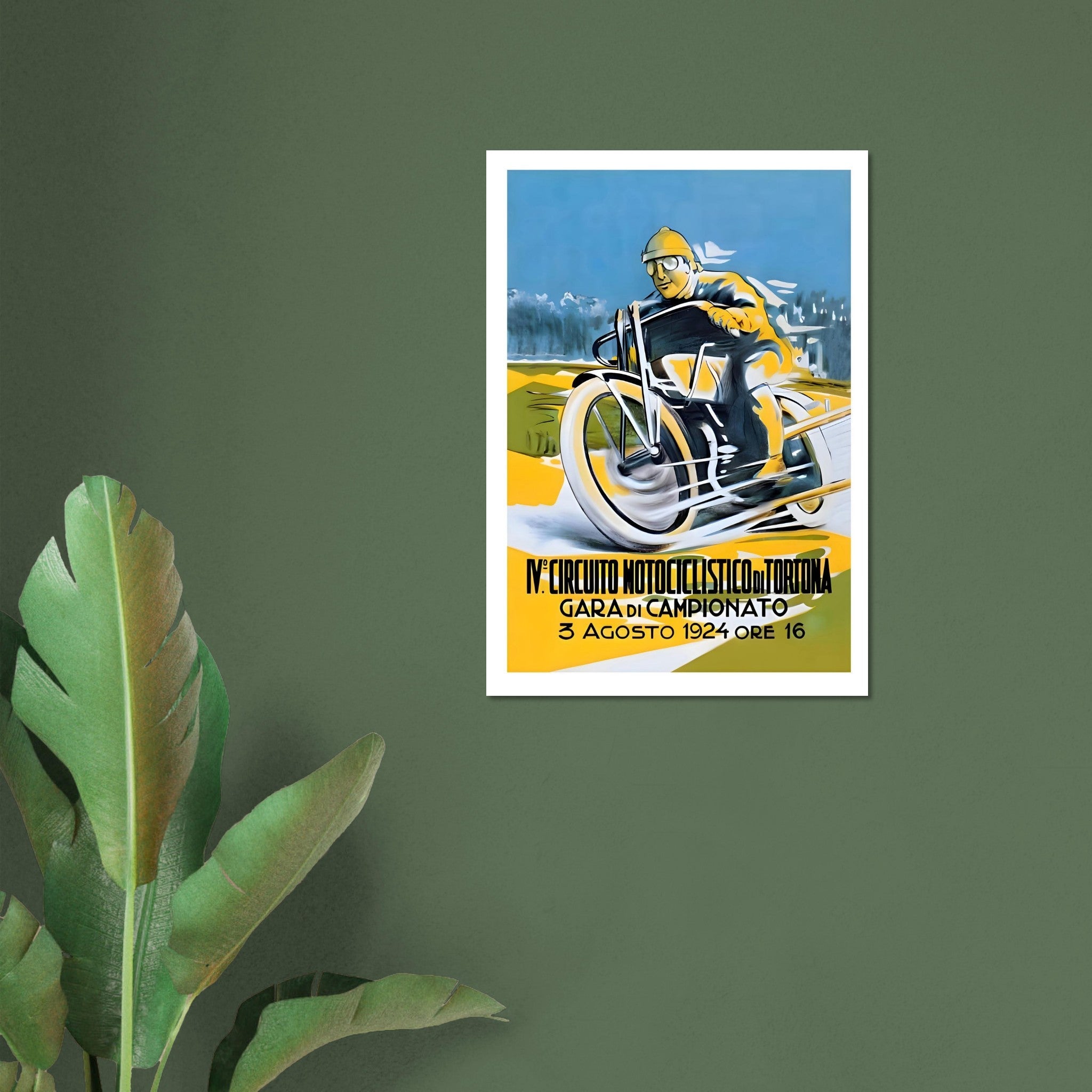1924 Circuito Motociclistico di Tortona Poster - Transit Art