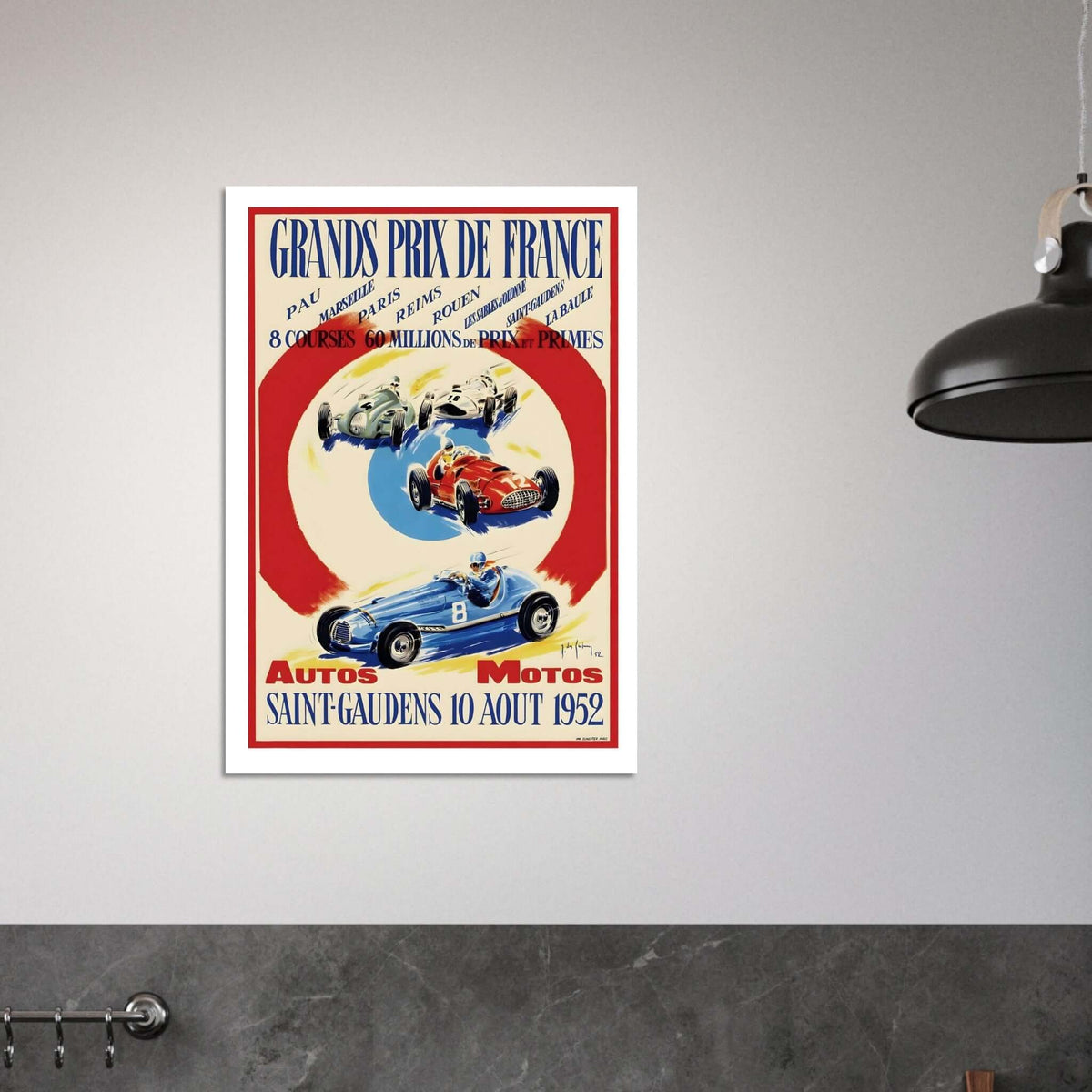 1952 Grands Prix de France Saint - Gaudens Poster - Transit Art