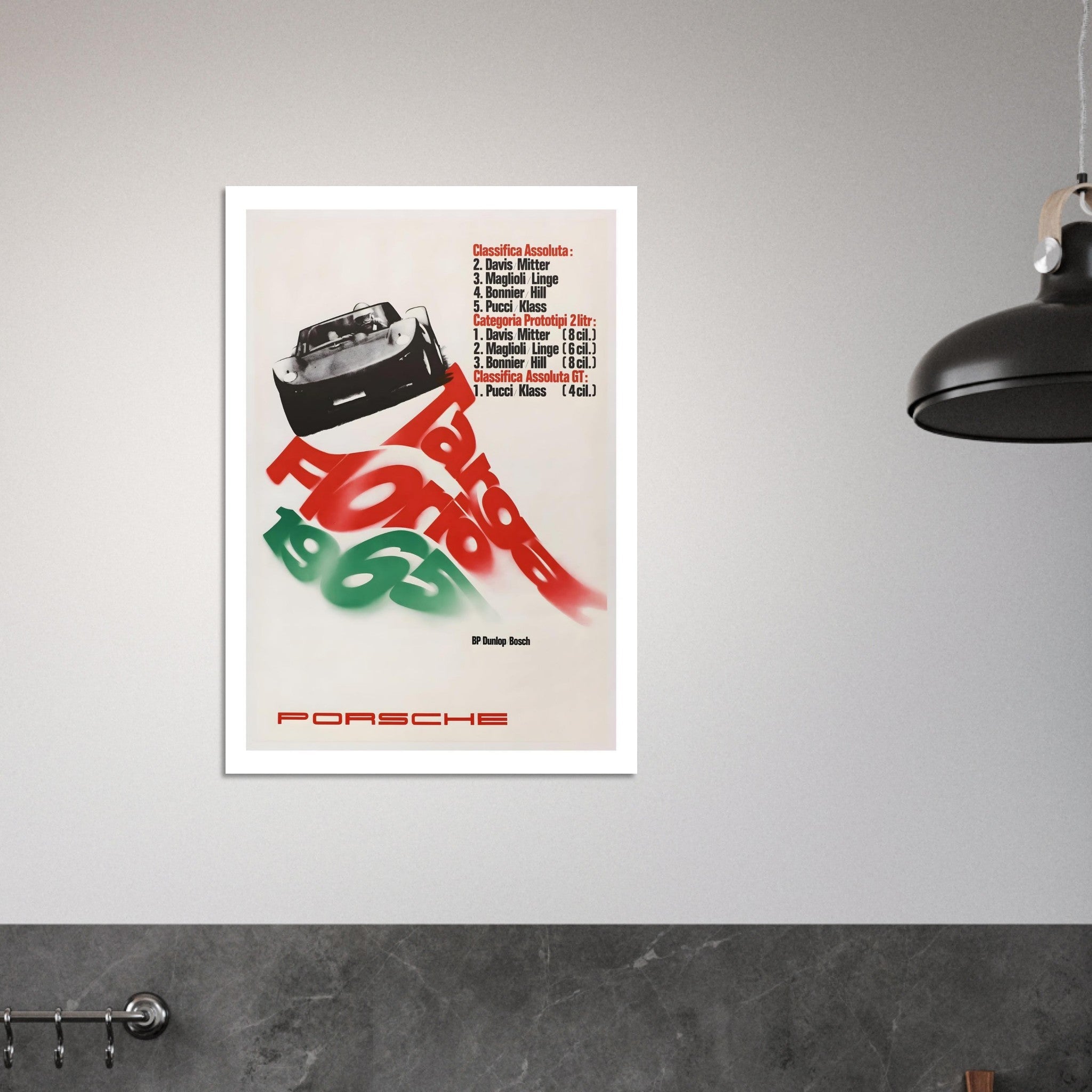 1965 Porsche Targa Florio Victories Poster - Transit Art
