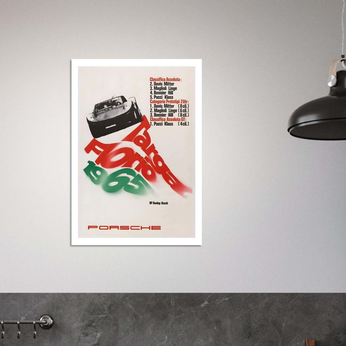 1965 Porsche Targa Florio Victories Poster - Transit Art