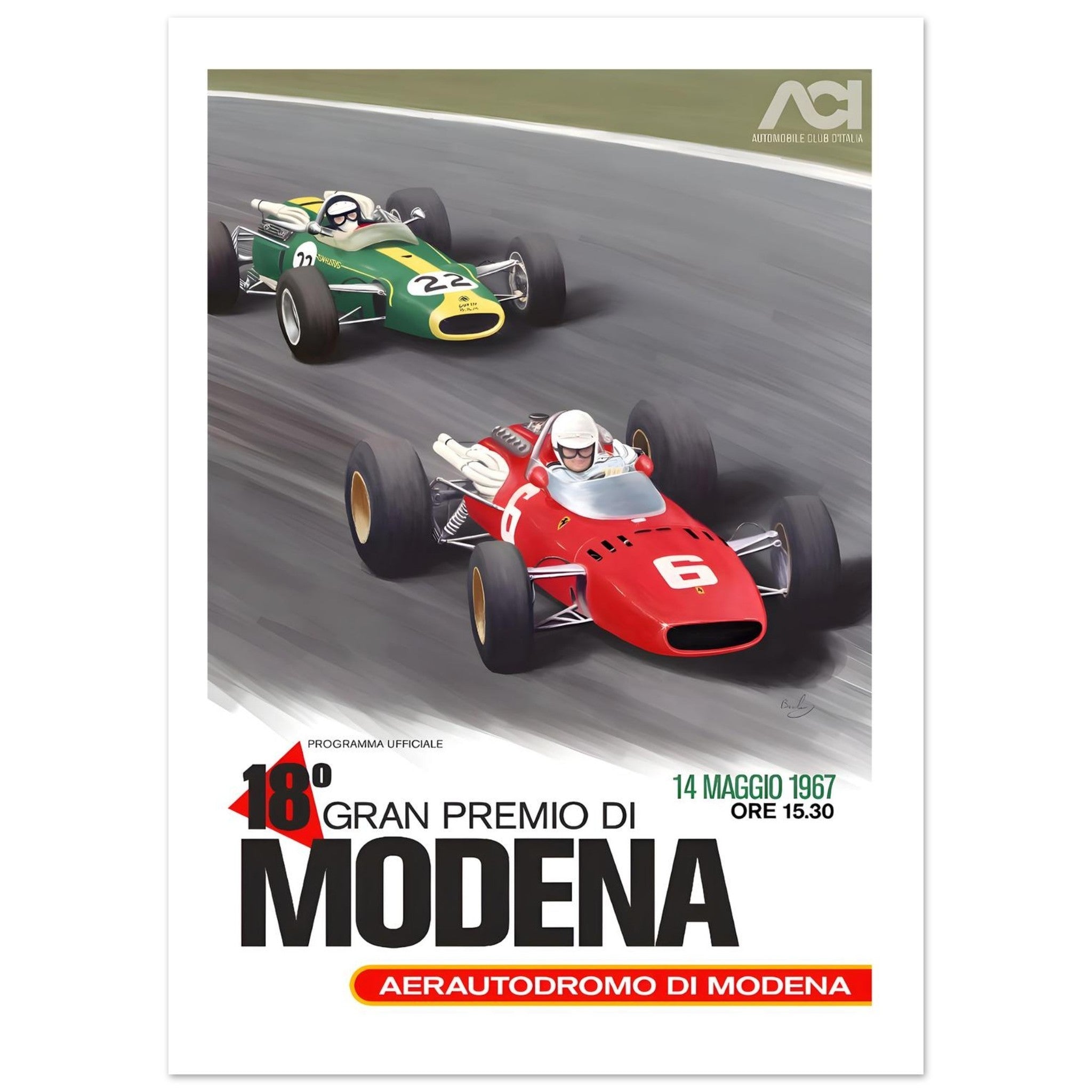 1967 18º Gran Premio di Modena Poster - Transit Art