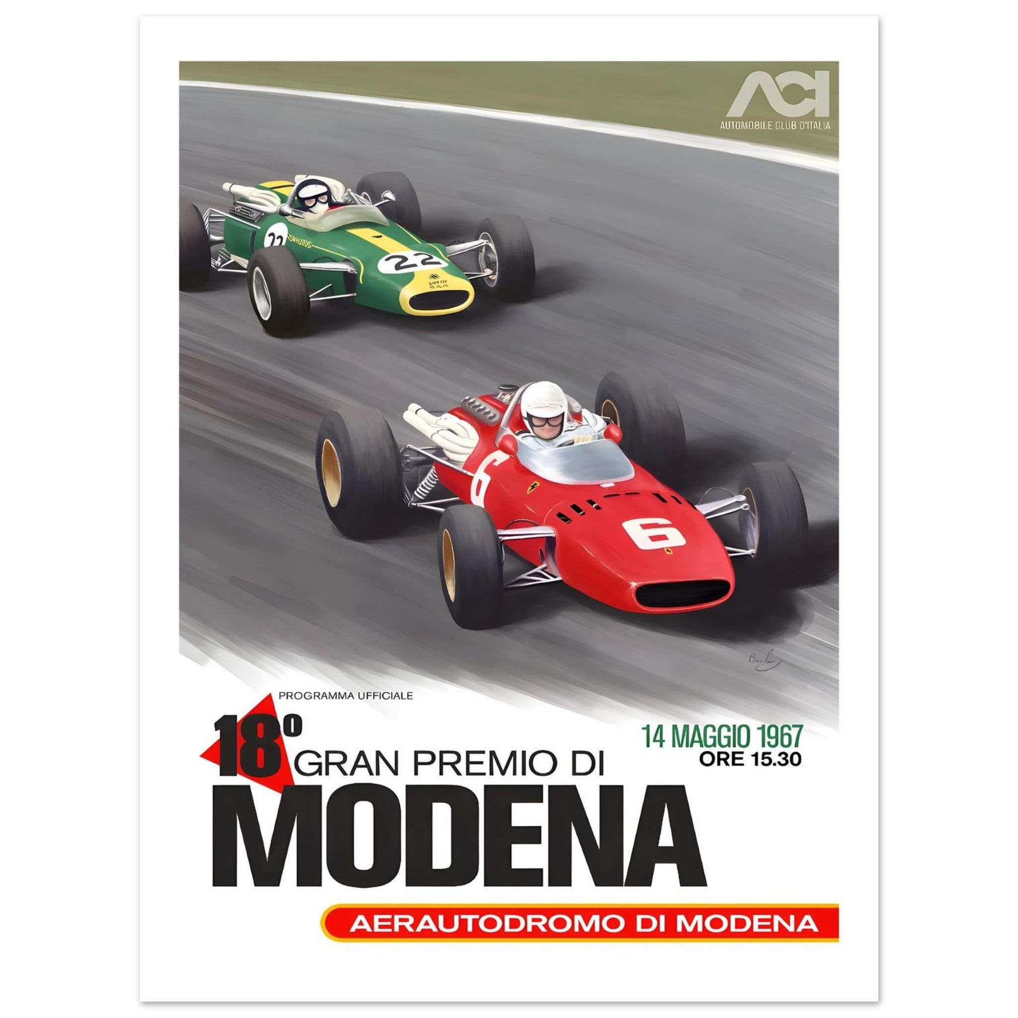 1967 18º Gran Premio di Modena Poster - Transit Art