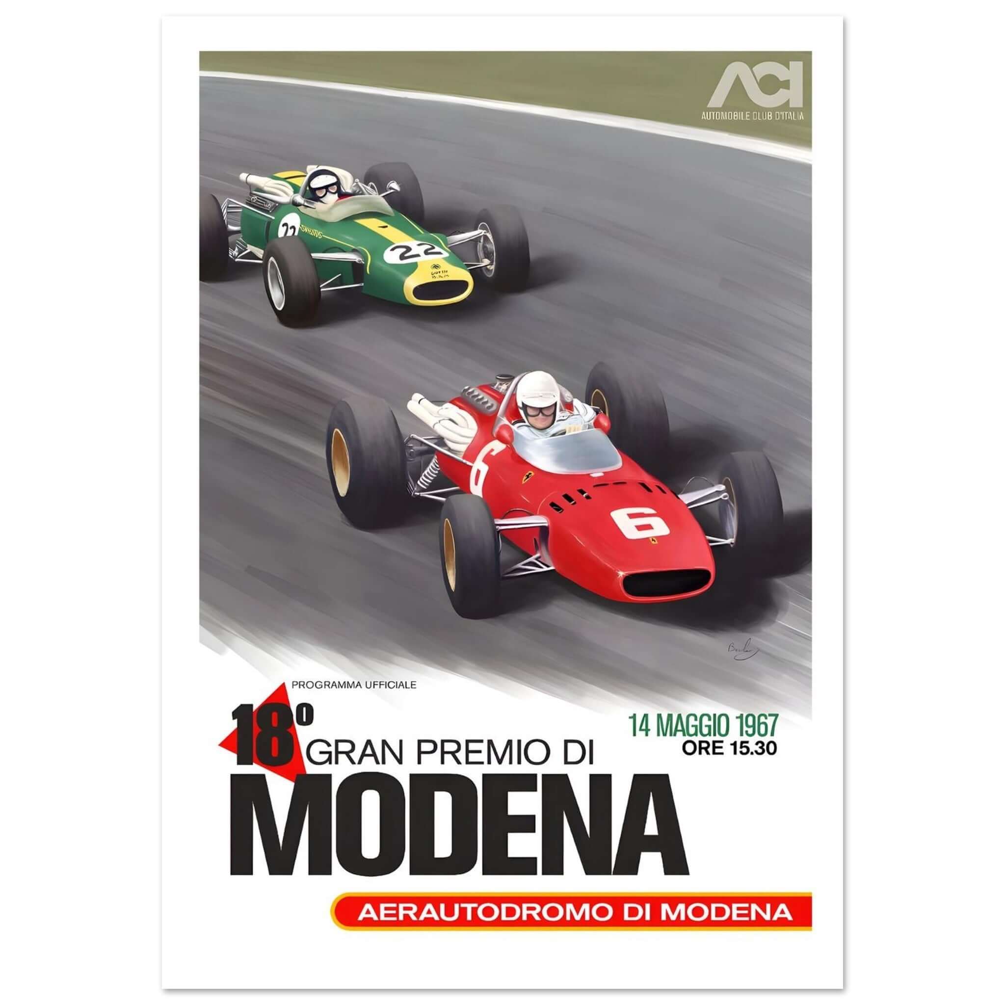 1967 18º Gran Premio di Modena Poster - Transit Art