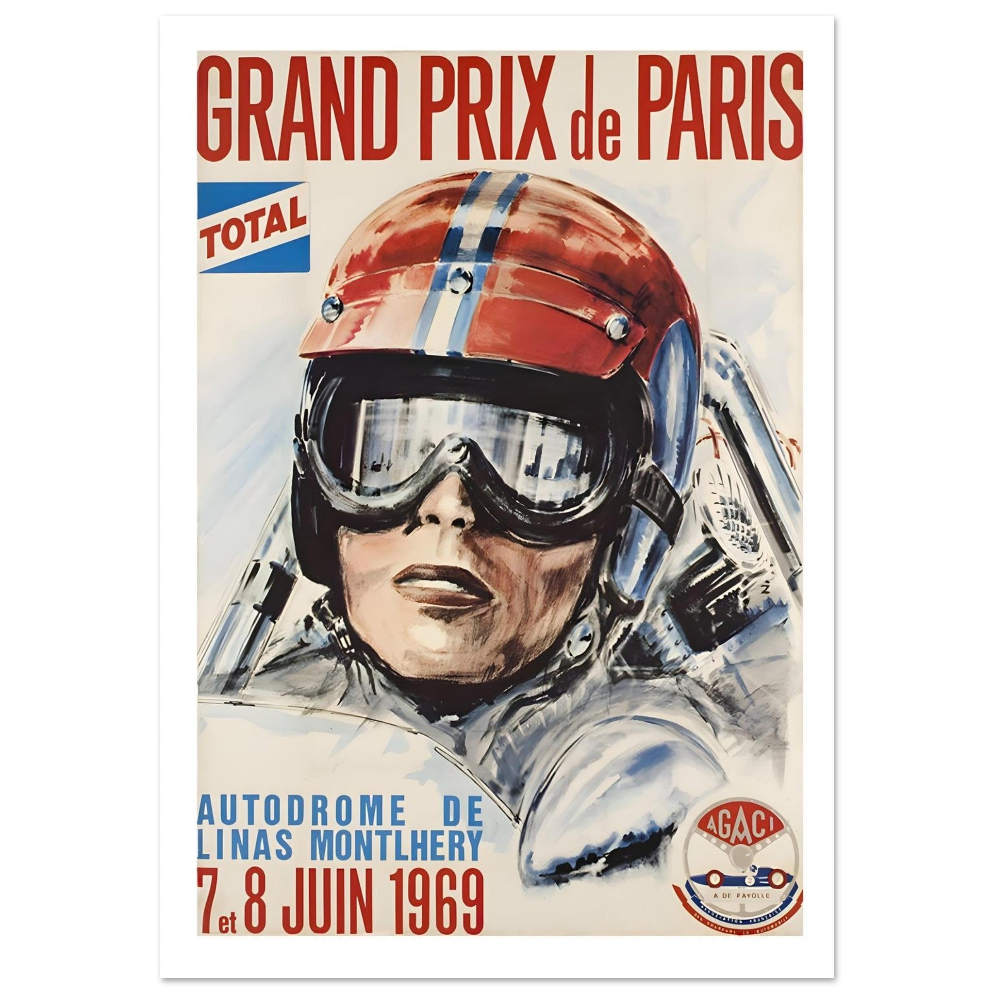 1969 Grand Prix de Paris Linas - Montlhéry Poster - Transit Art