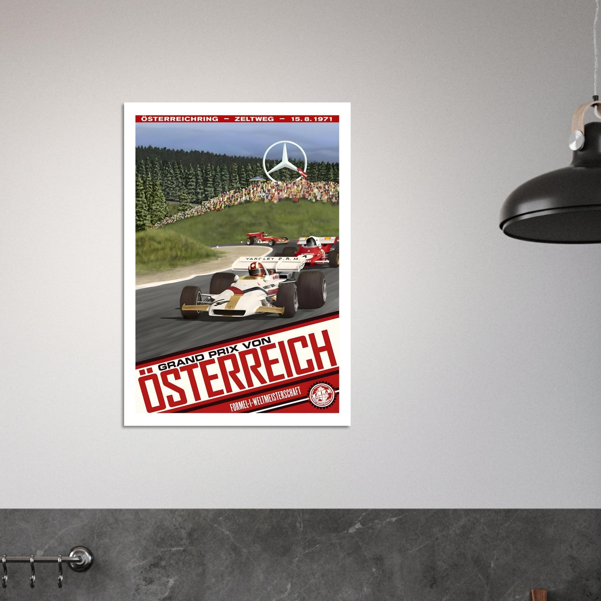 1971 Österreichring Grand Prix von Österreich Poster - Transit Art