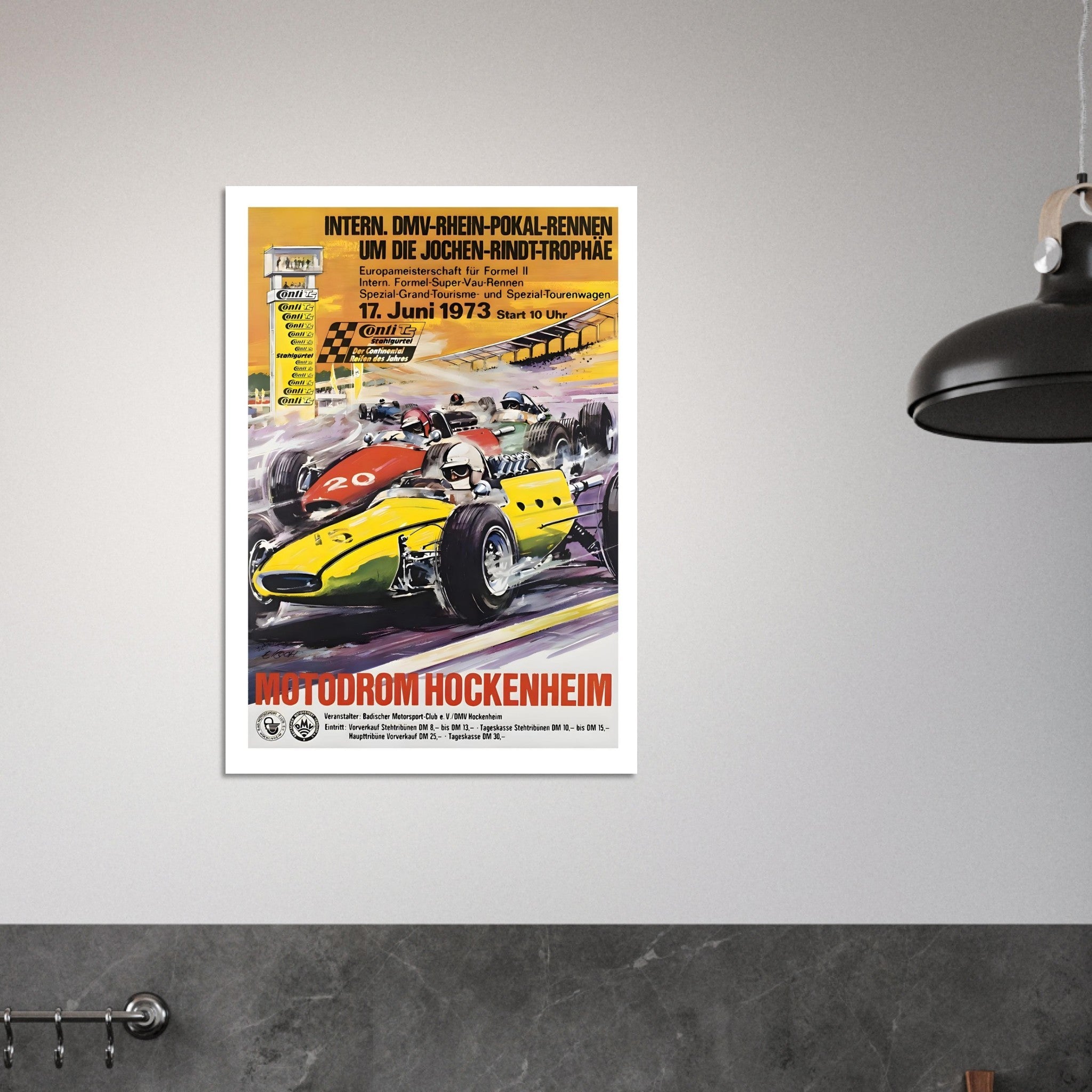 1973 Motodrom Hockenheim Jochen - Rindt - Trophäe Poster - Transit Art