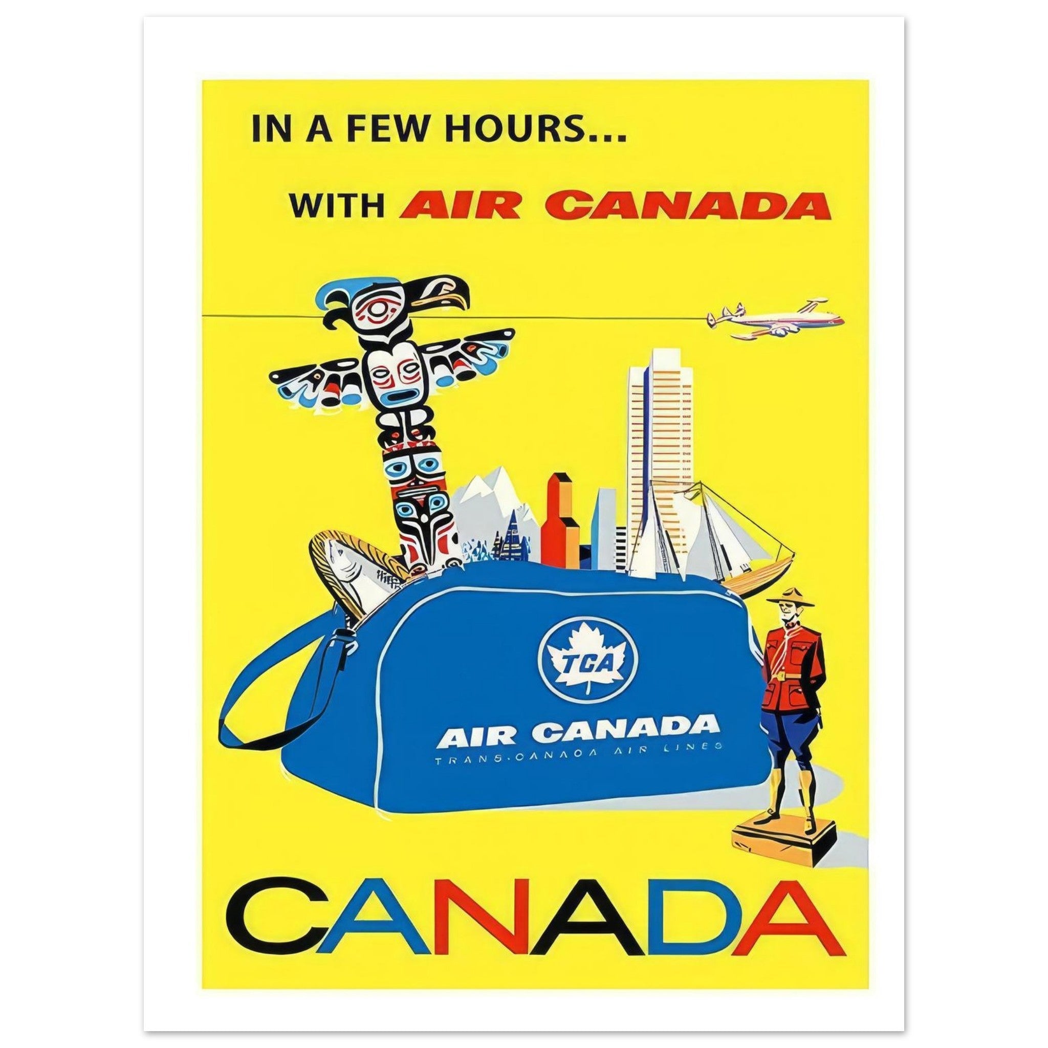 Air Canada Travel Poster - Transit Art