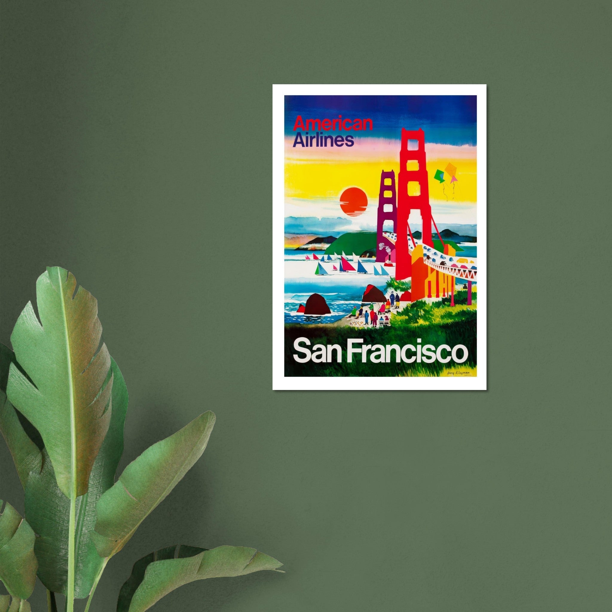 American Airlines "San Francisco" Vintage Poster - Transit Art