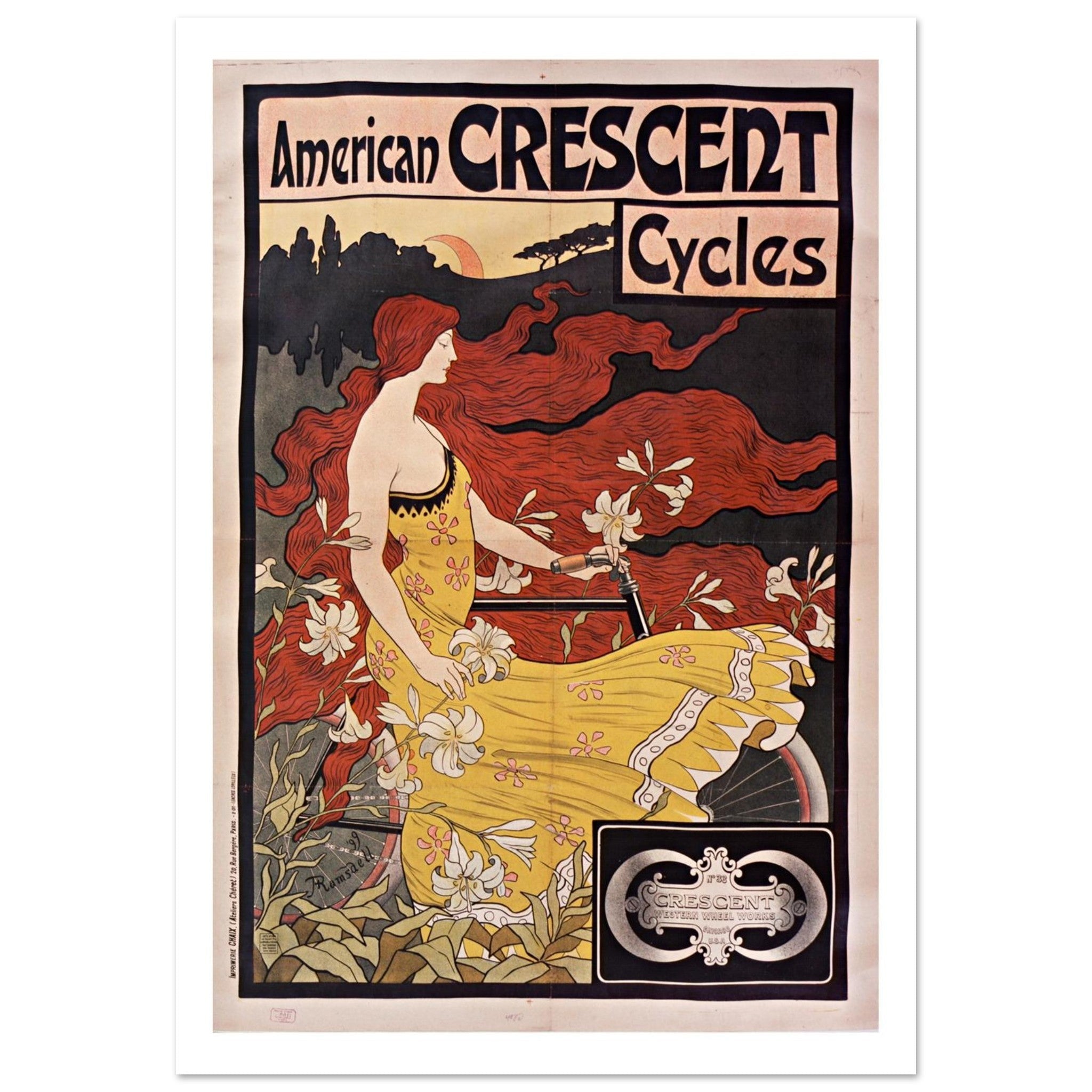 American Crescent Cycles: Elegance in Motion - Transit Art