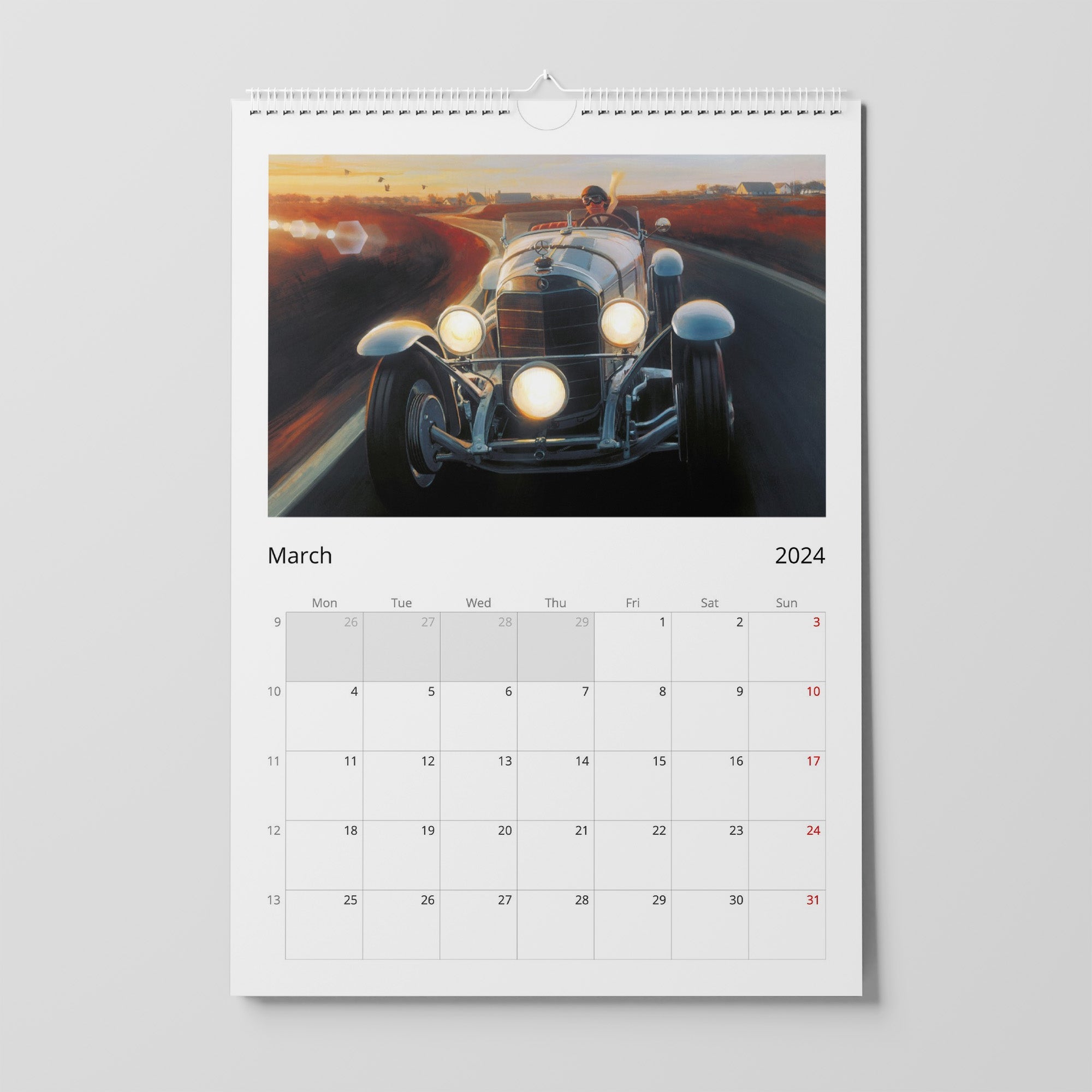 Auto art calendar 2024 - Transit Art