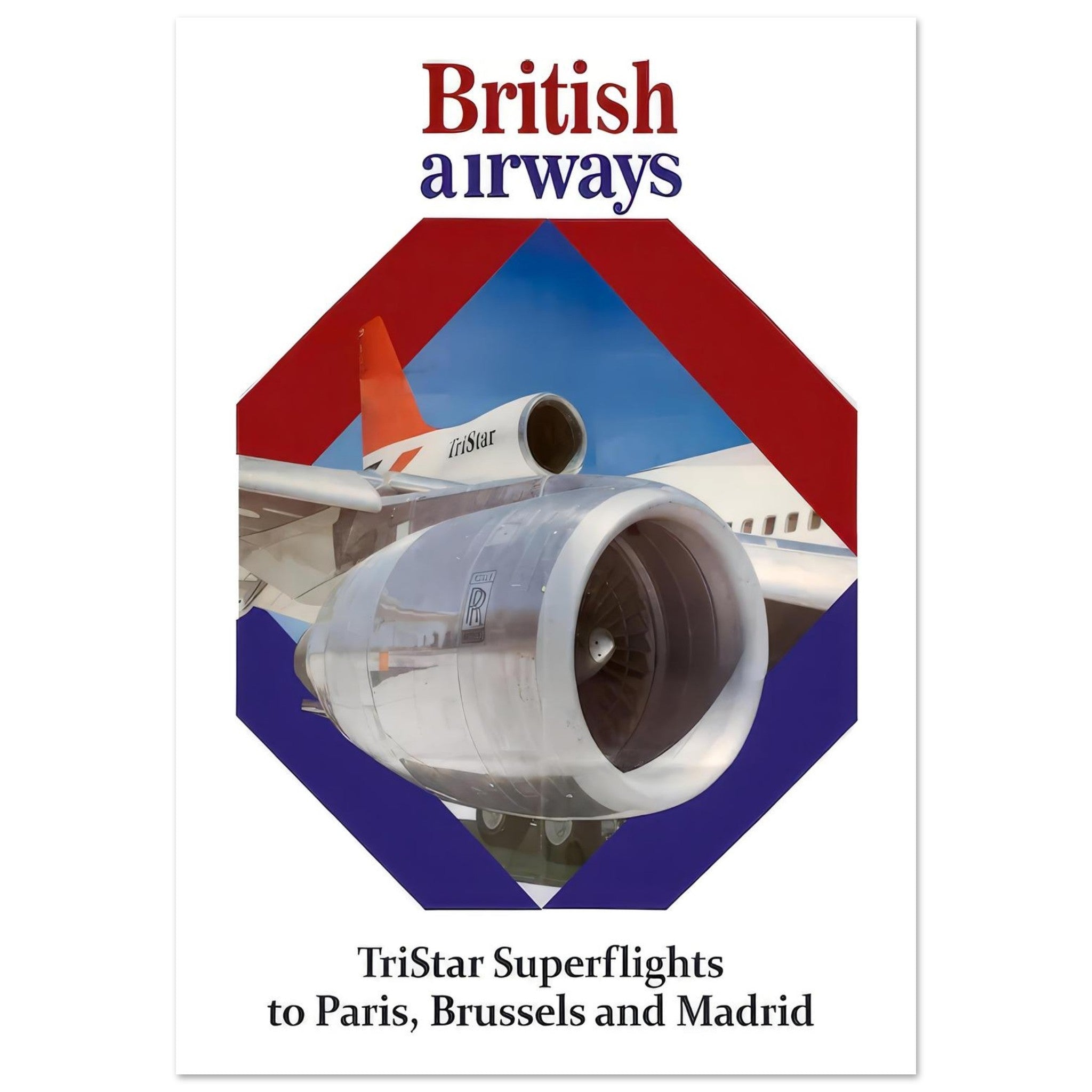 British Airways TriStar Superflight Poster - Transit Art