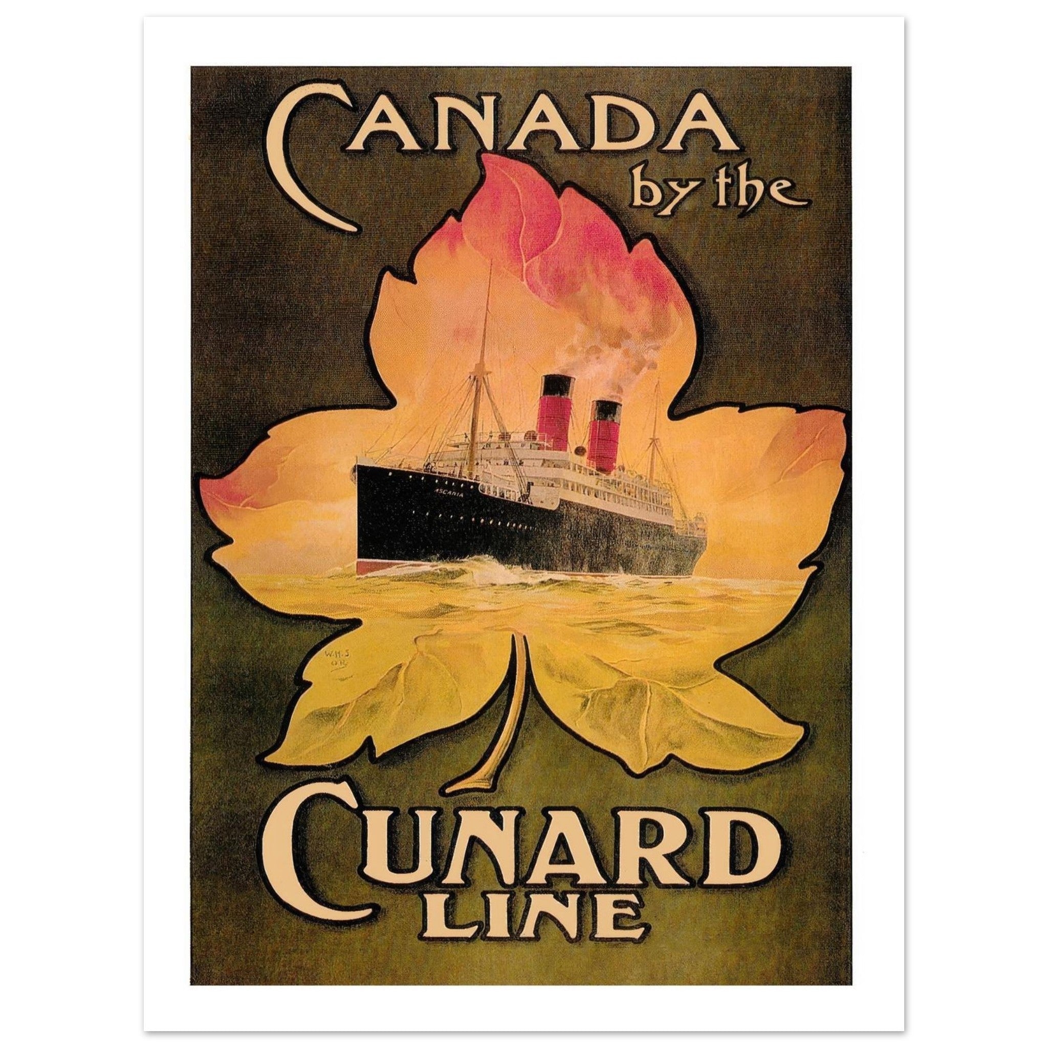 Canada by the Cunard Line Poster - Transit Art