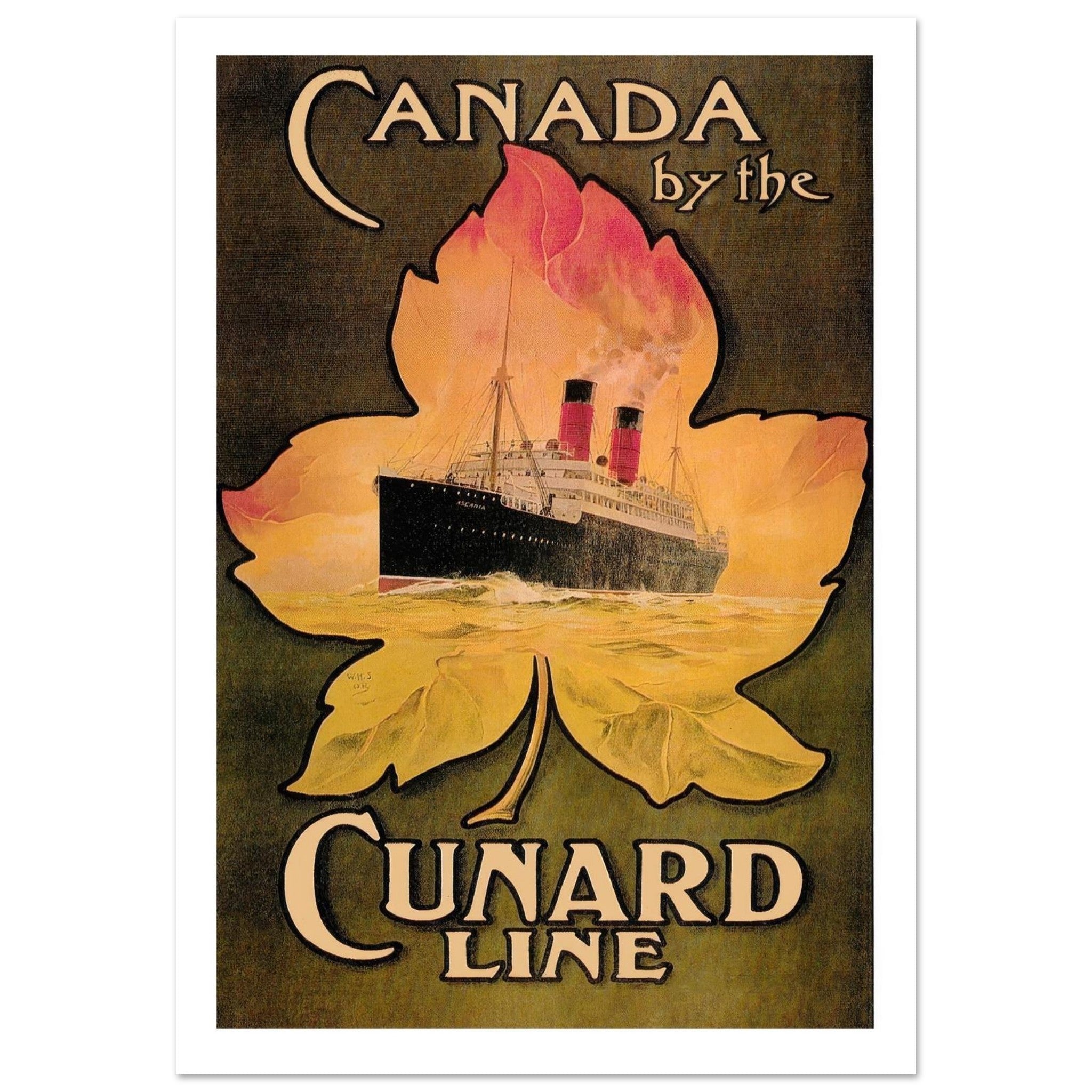 Canada by the Cunard Line Poster - Transit Art