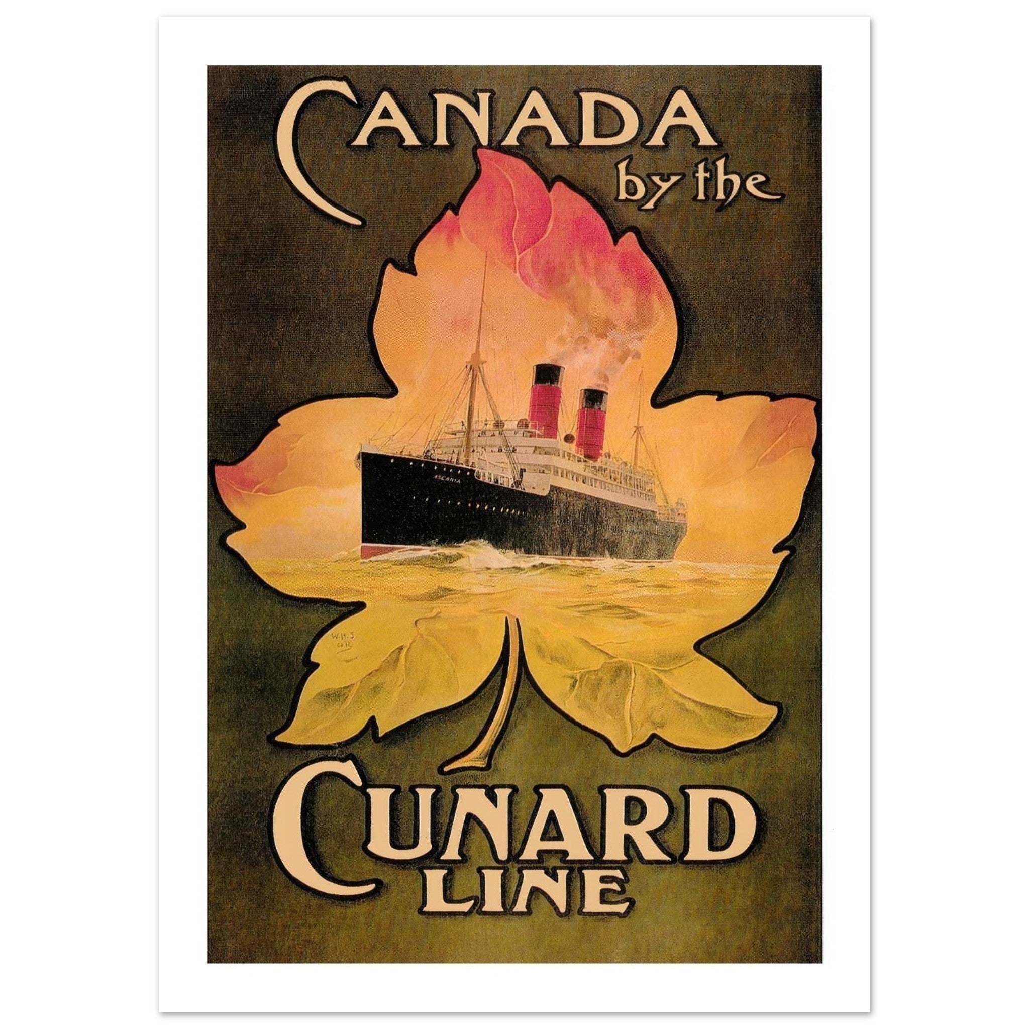 Canada by the Cunard Line Poster - Transit Art