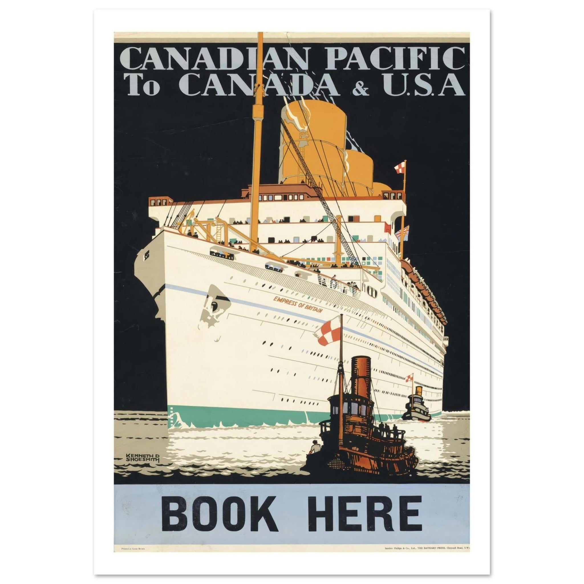 Canadian Pacific, Empress of Britain Poster - Transit Art