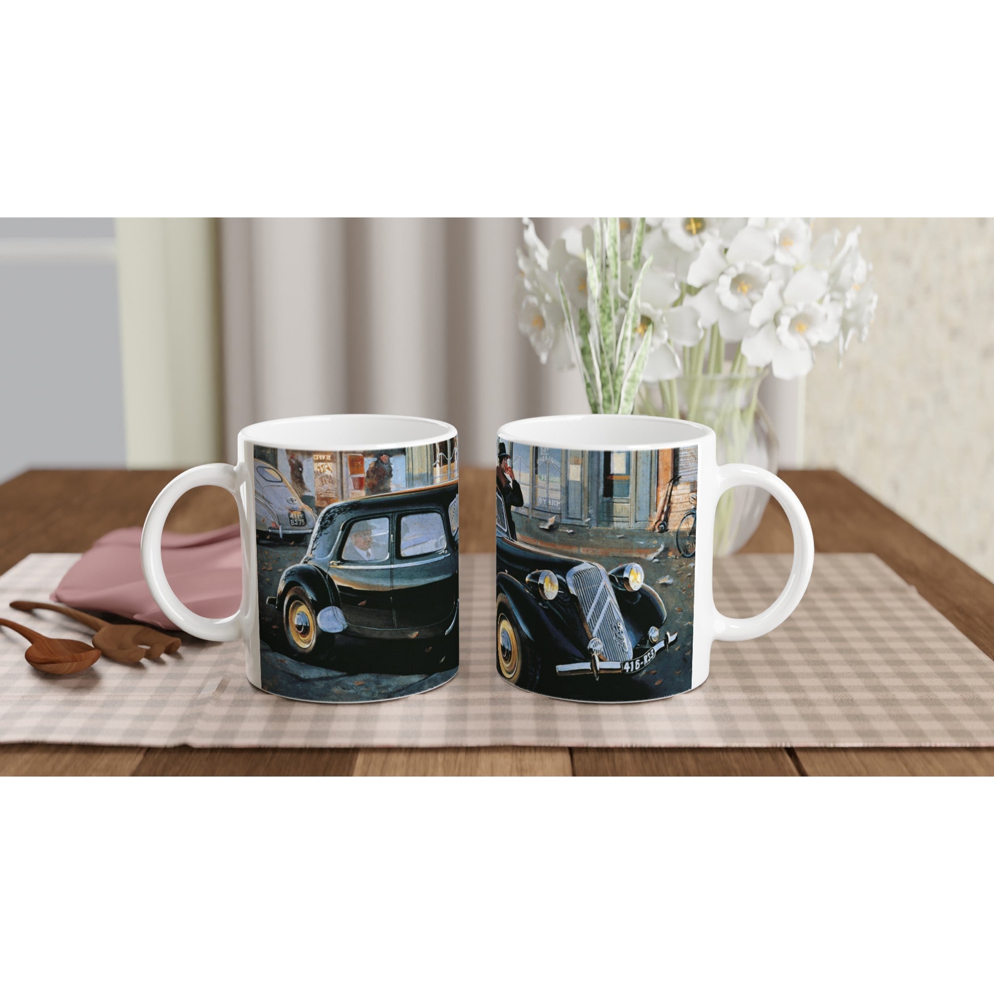 Citroen in Paris - Mug - Transit Art