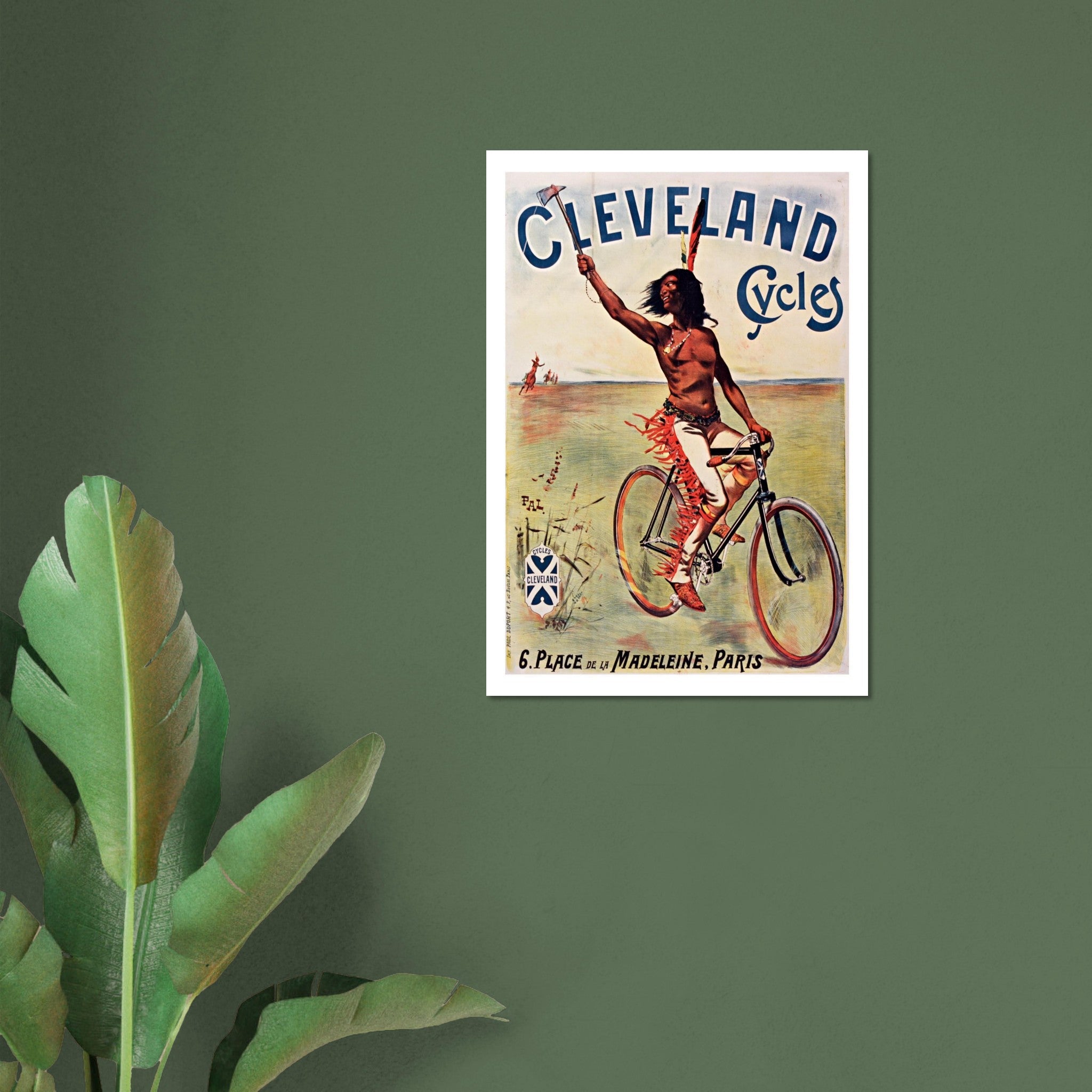 Cleveland Cycles Native American Adventure Poster - Transit Art