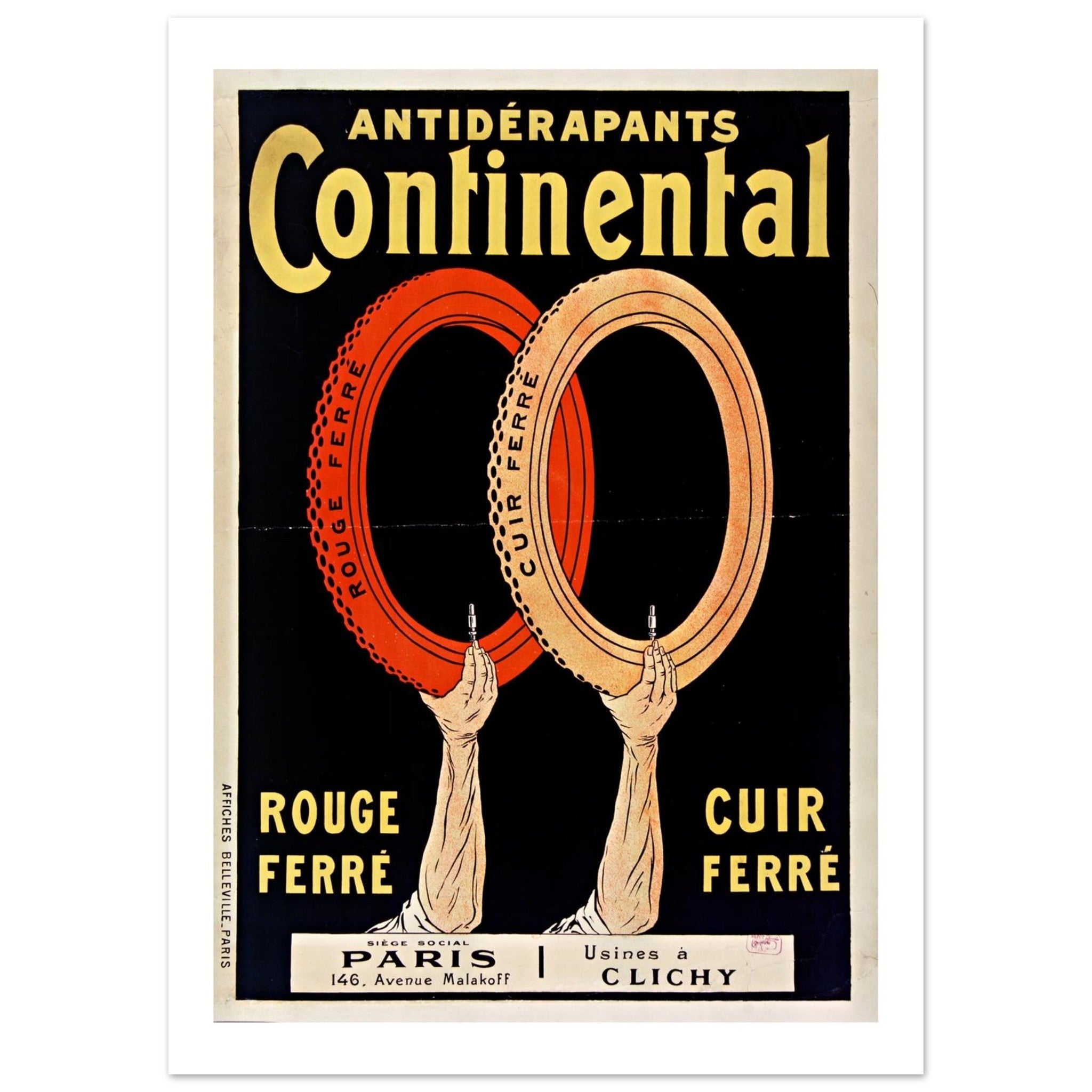 Continental Non - Slip Reinforced Rubber Cycle Tires - Transit Art
