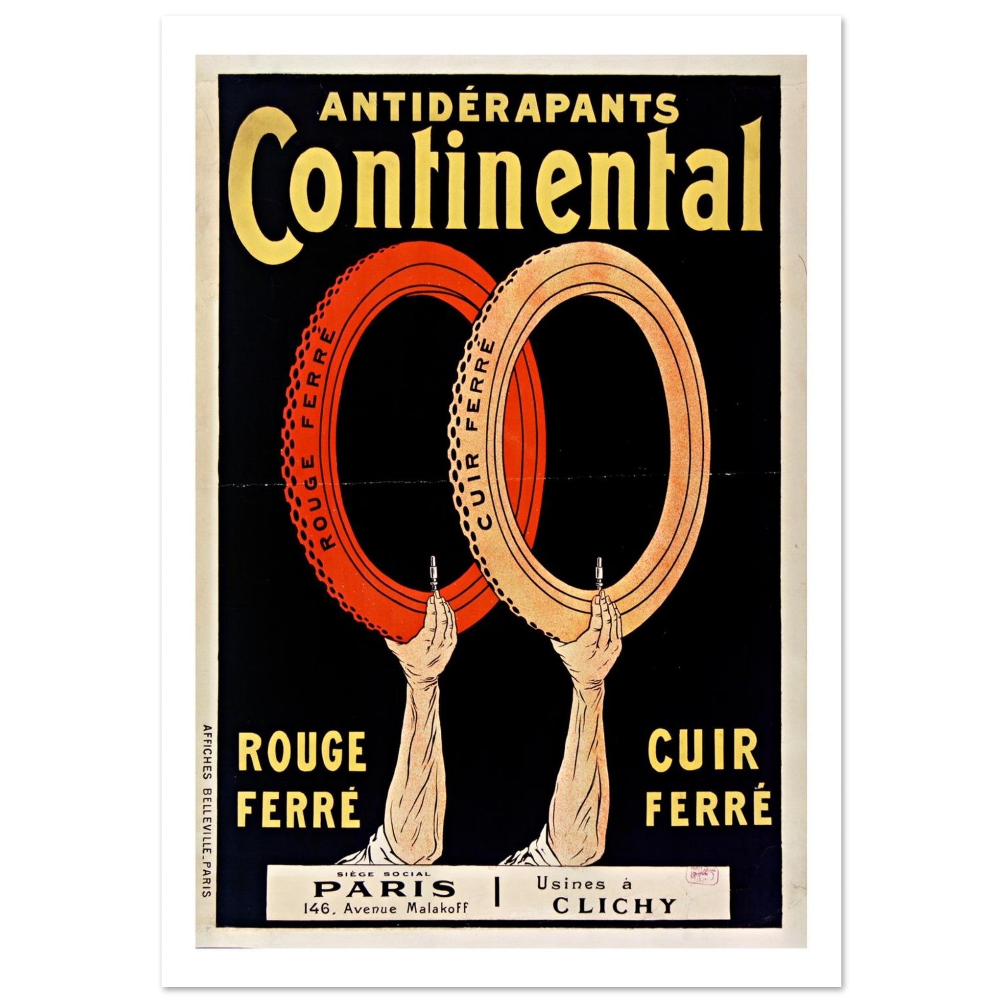 Continental Non - Slip Reinforced Rubber Cycle Tires - Transit Art