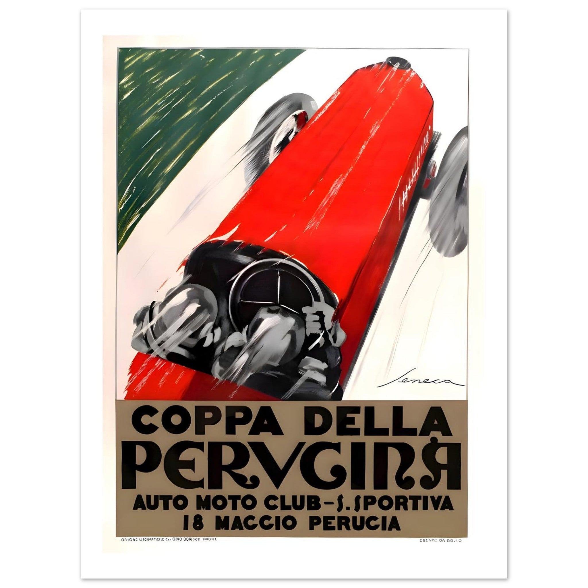 Coppa della Perugina Perugia Racing Poster - Transit Art