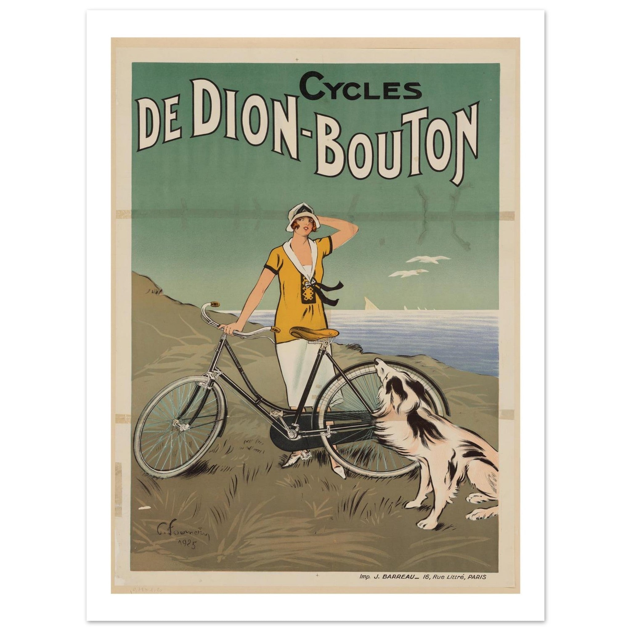Cycles de Dion - Bouton Poster - Transit Art