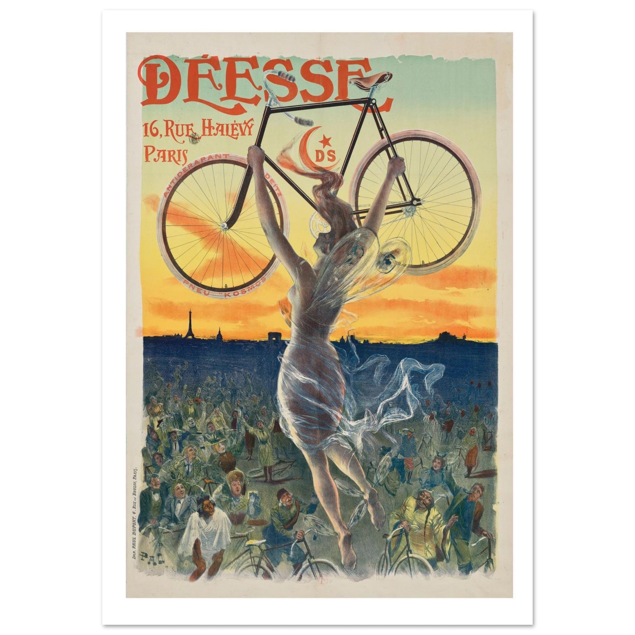 Déesse Bicycle Poster - Transit Art