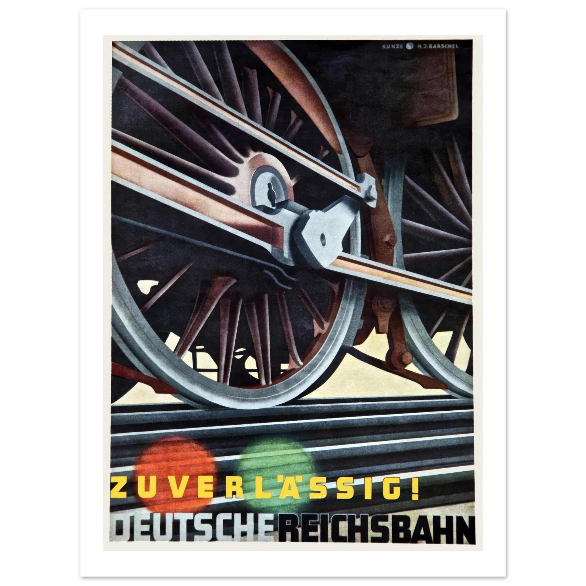 Deutsche Reichsbahn Poster - Transit Art