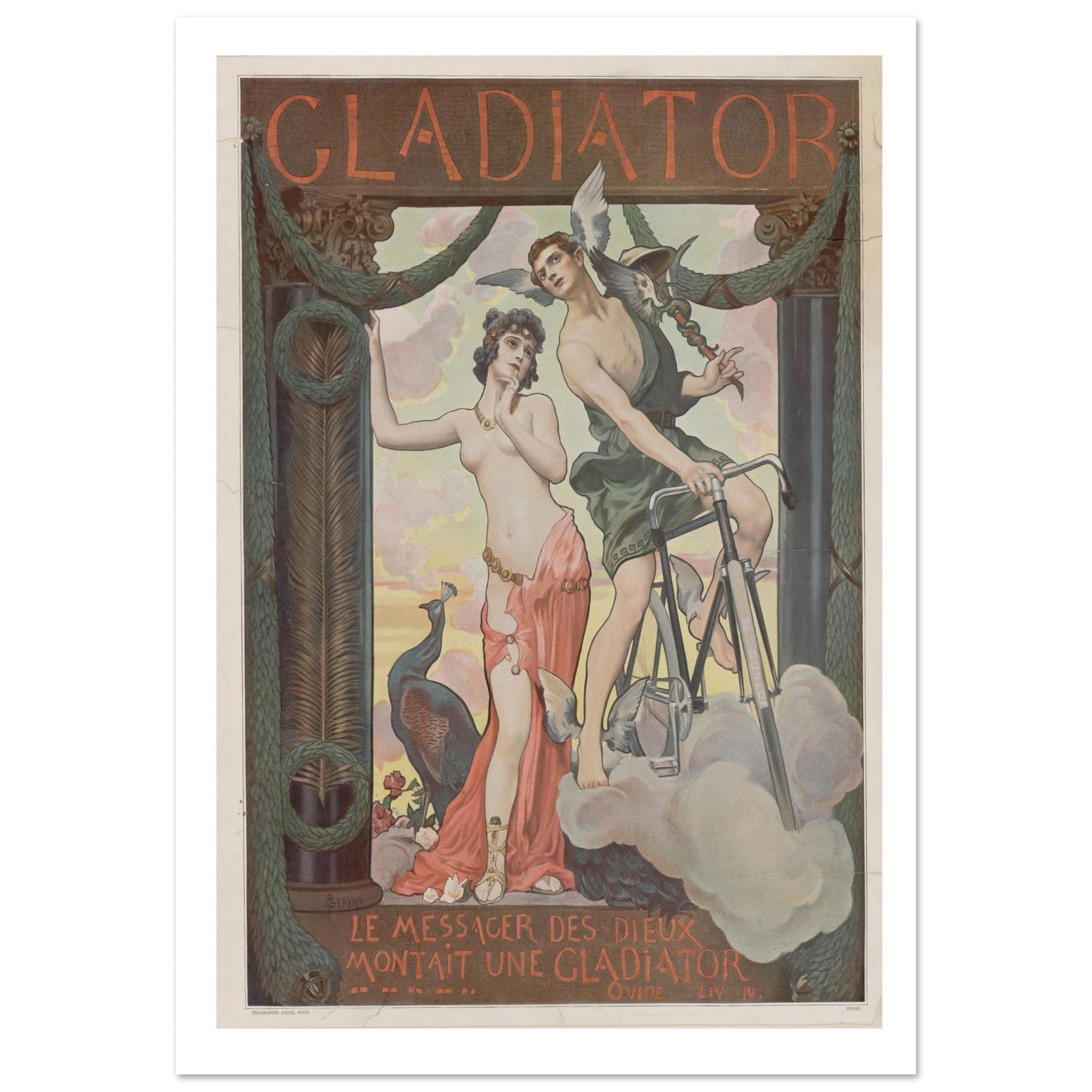 Gladiator Bicycle – The Messenger of the Gods - Transit Art