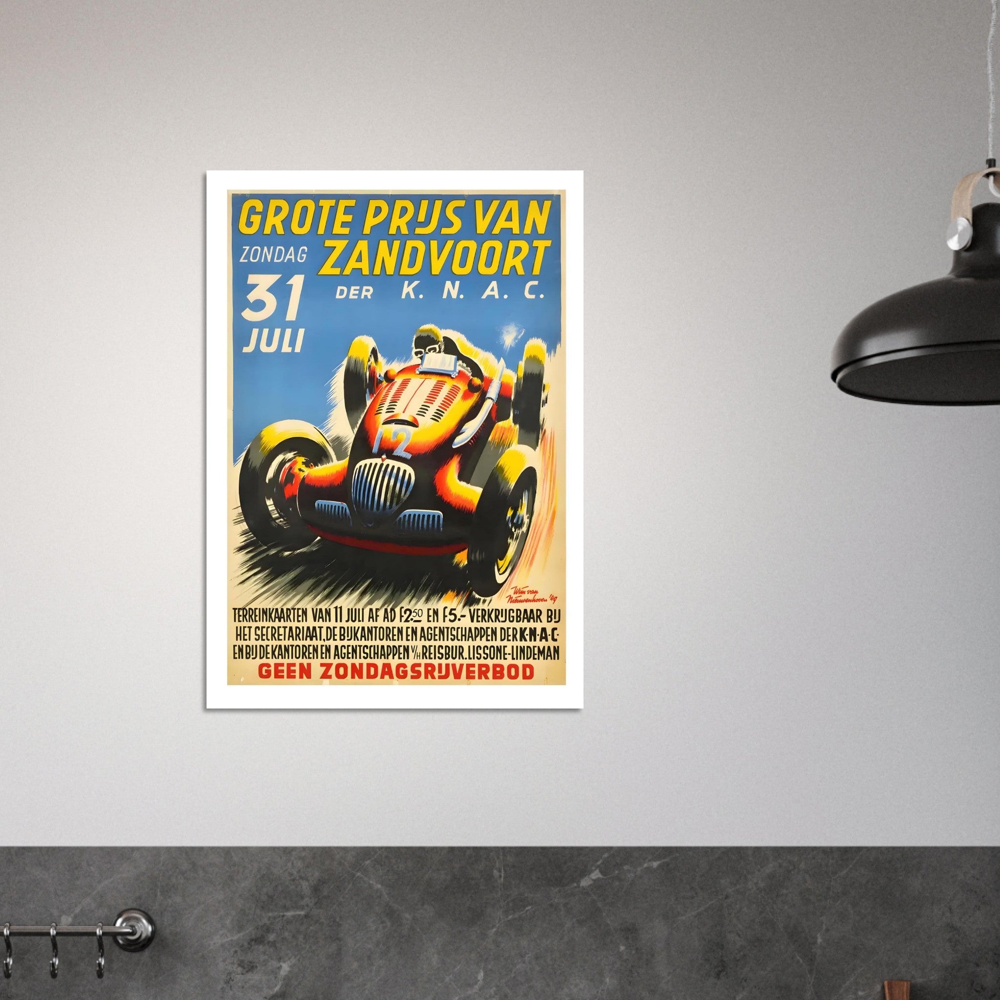 Grote Prijs van Zandvoort Grand Prix Poster - Transit Art