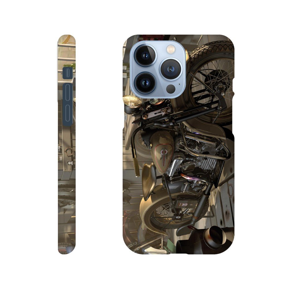 Harley in barn - mobile case - Transit Art