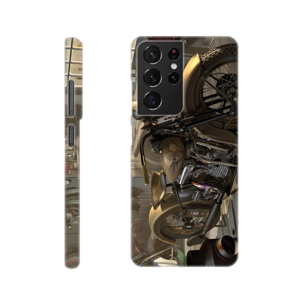 Harley in barn - mobile case - Transit Art