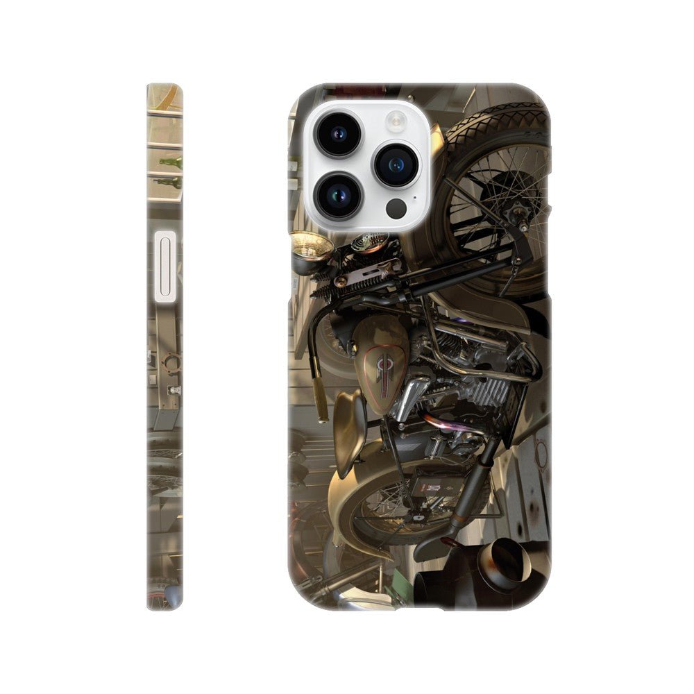 Harley in barn - mobile case - Transit Art