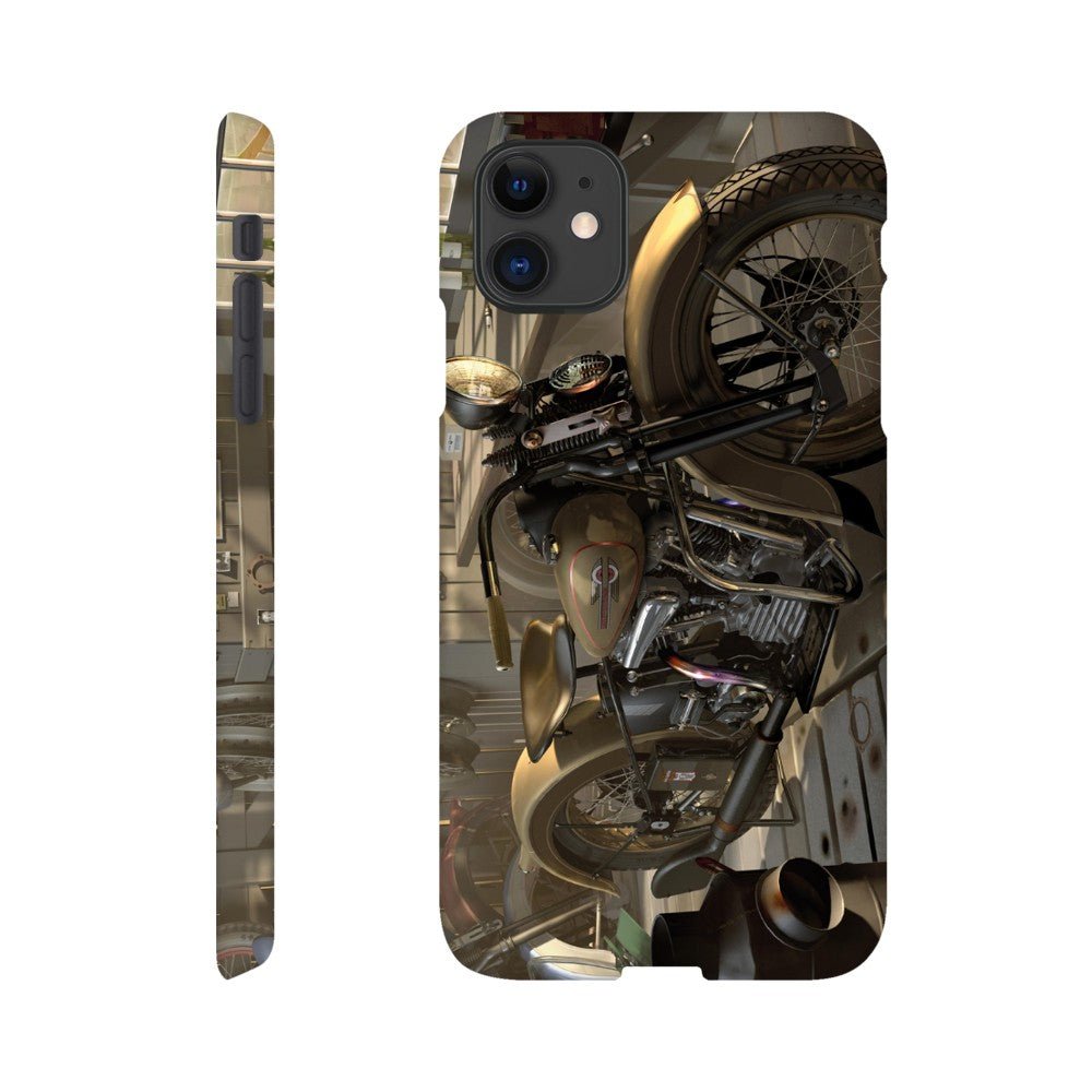 Harley in barn - mobile case - Transit Art