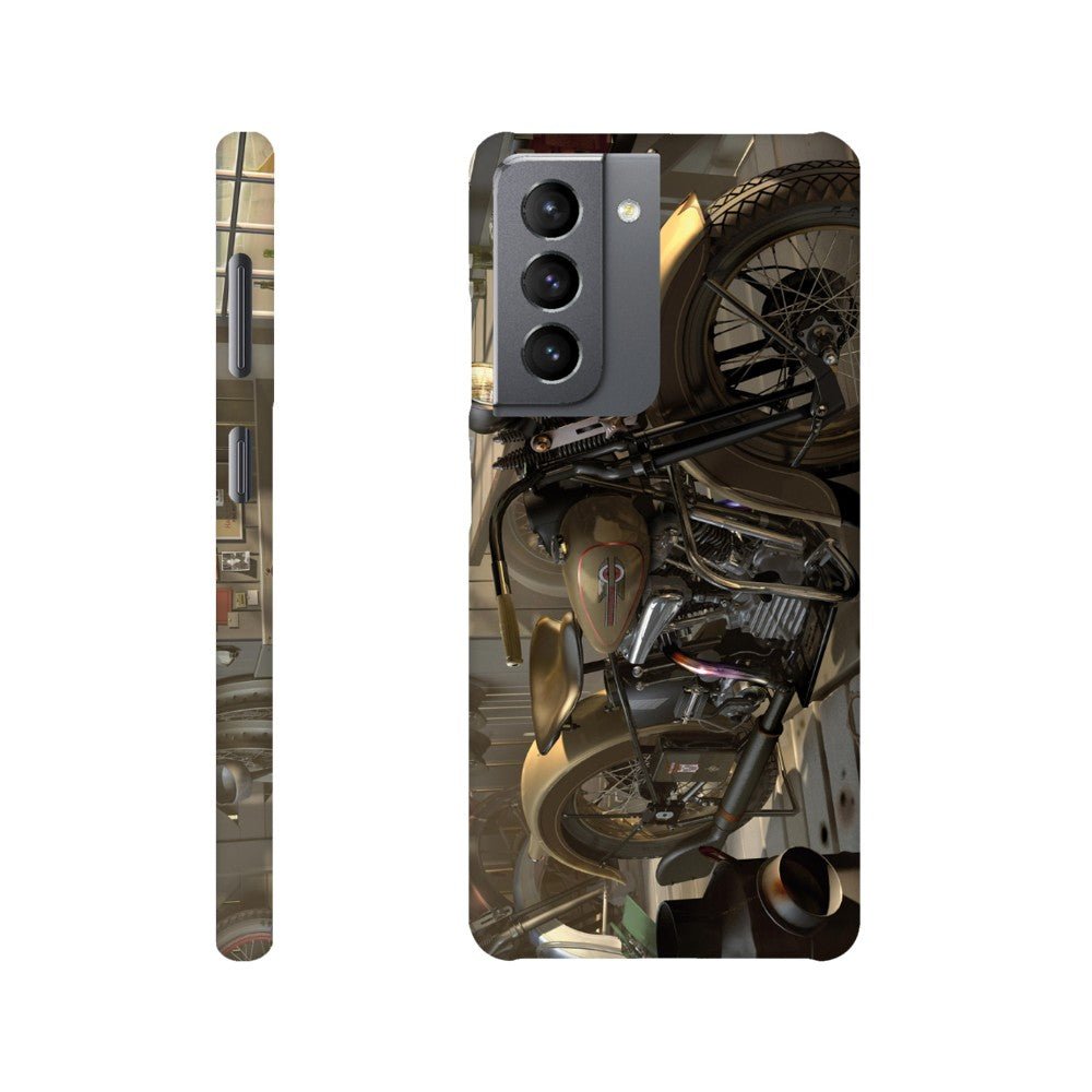 Harley in barn - mobile case - Transit Art