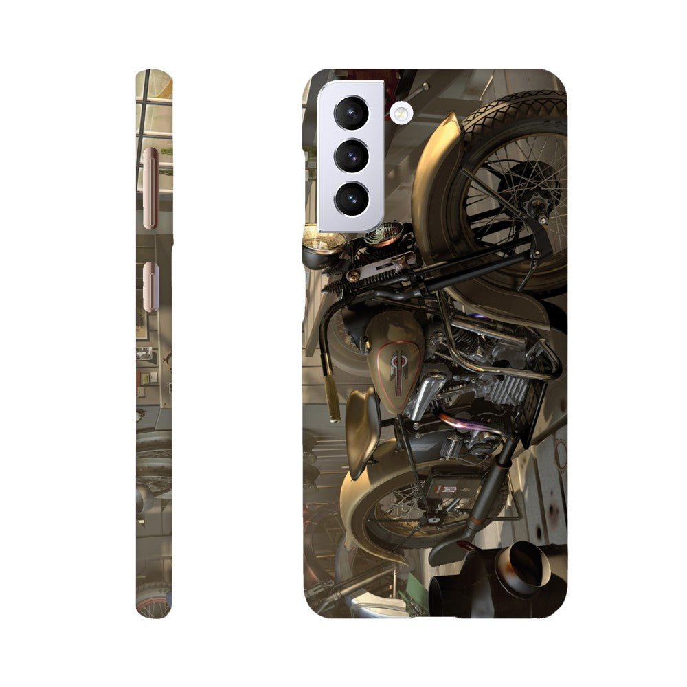 Harley in barn - mobile case - Transit Art