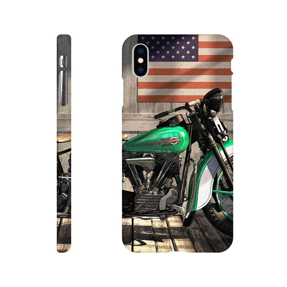 Harley under flag - Mobile cover - Transit Art