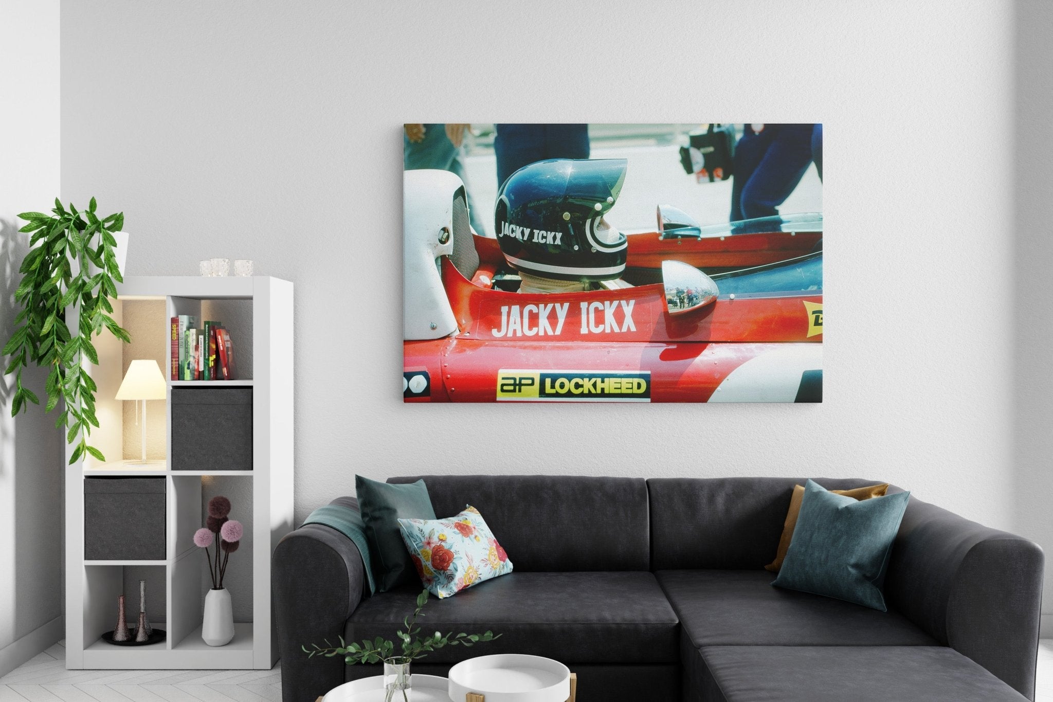 Jacky Ickx at Nürburgring - canvas - Transit Art