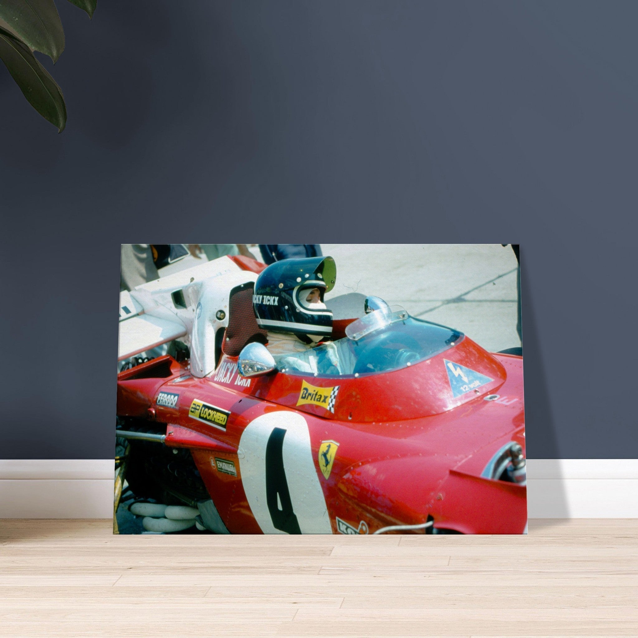 Jacky Ickx at Nürburgring II - canvas - Transit Art