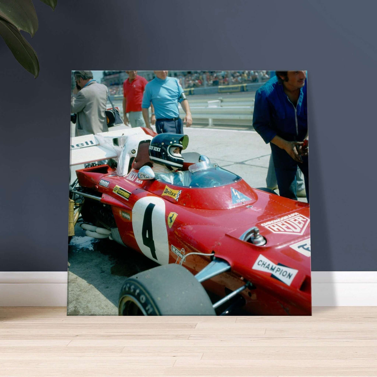 Jacky Ickx at Nürburgring III - canvas - Transit Art