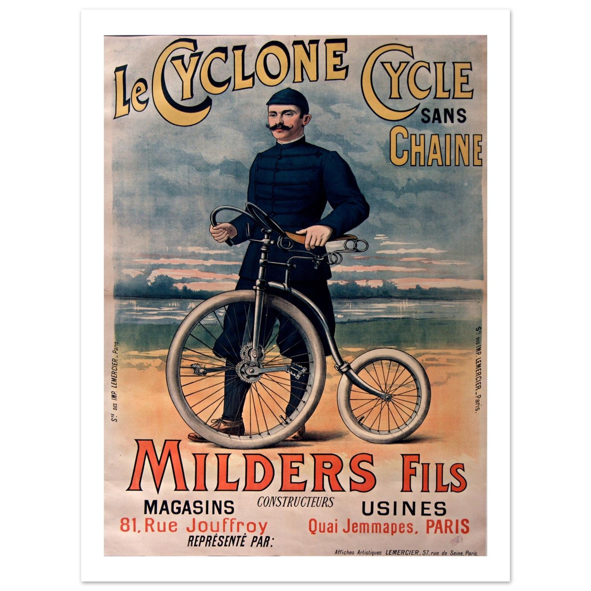 Le Cyclone - The Chainless Bicycle - Transit Art