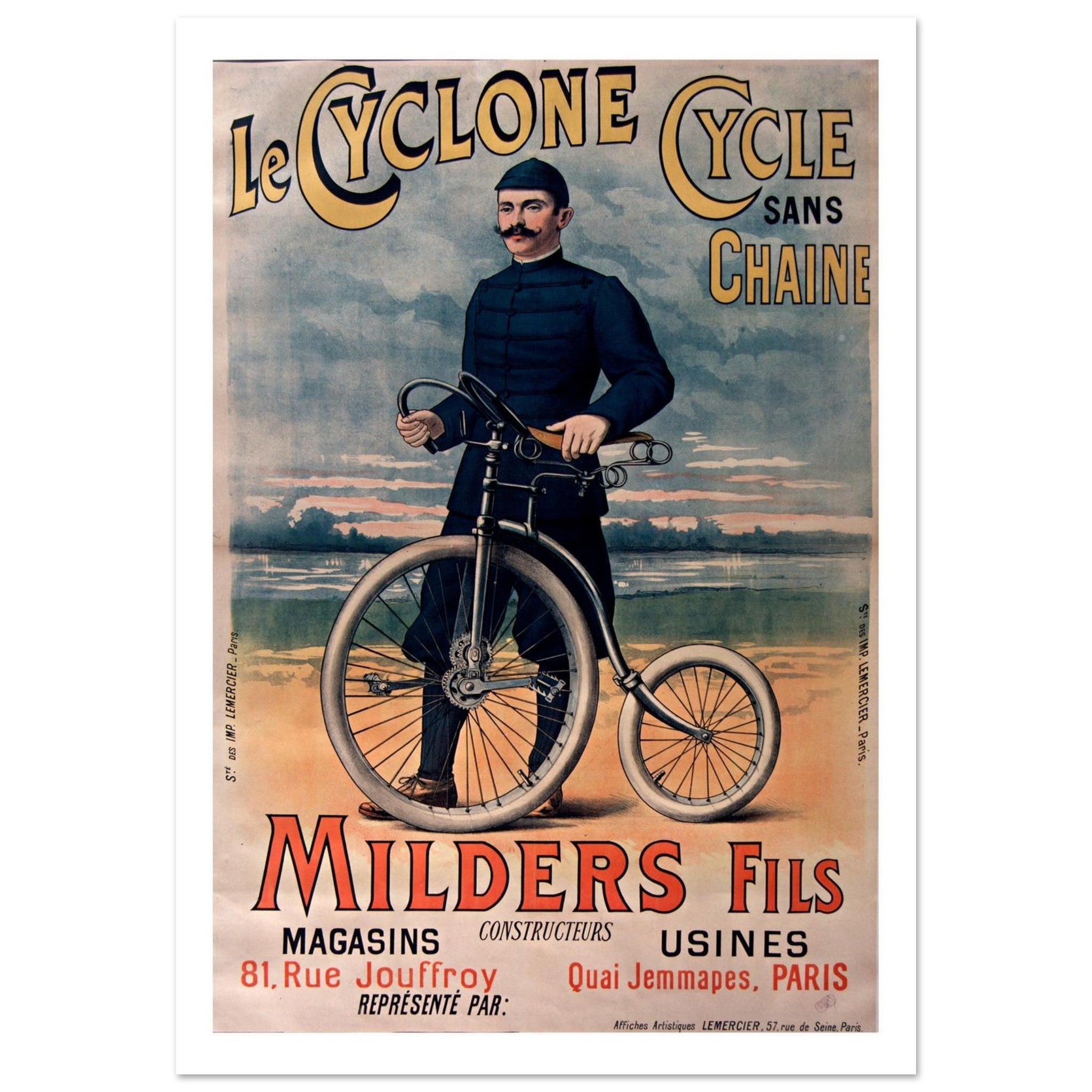 Le Cyclone - The Chainless Bicycle - Transit Art