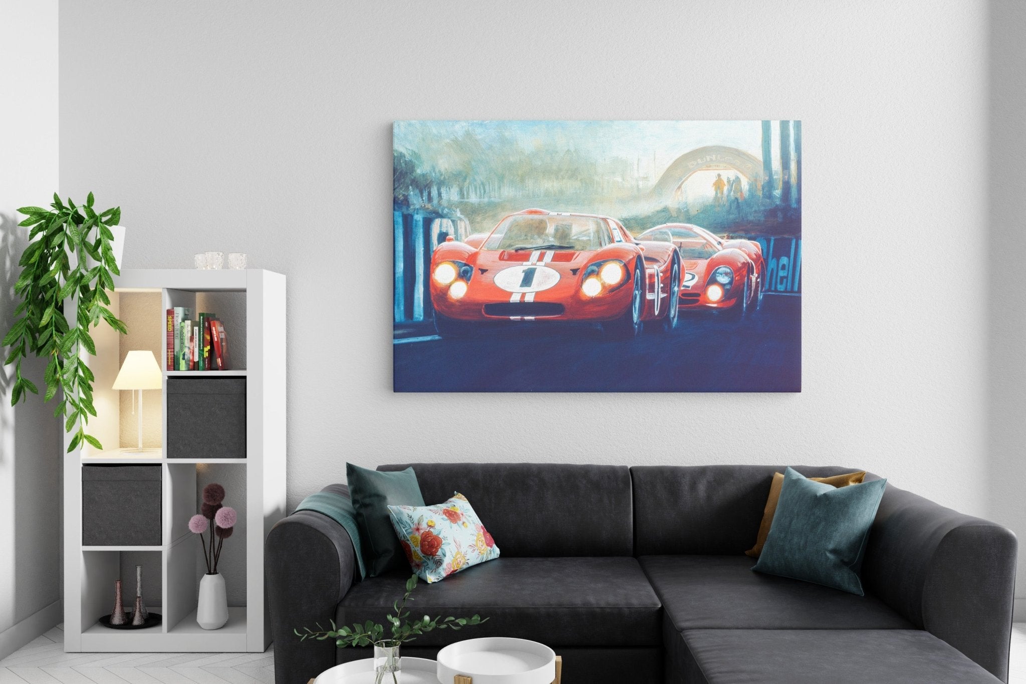 LeMans dawn duel - canvas - Transit Art