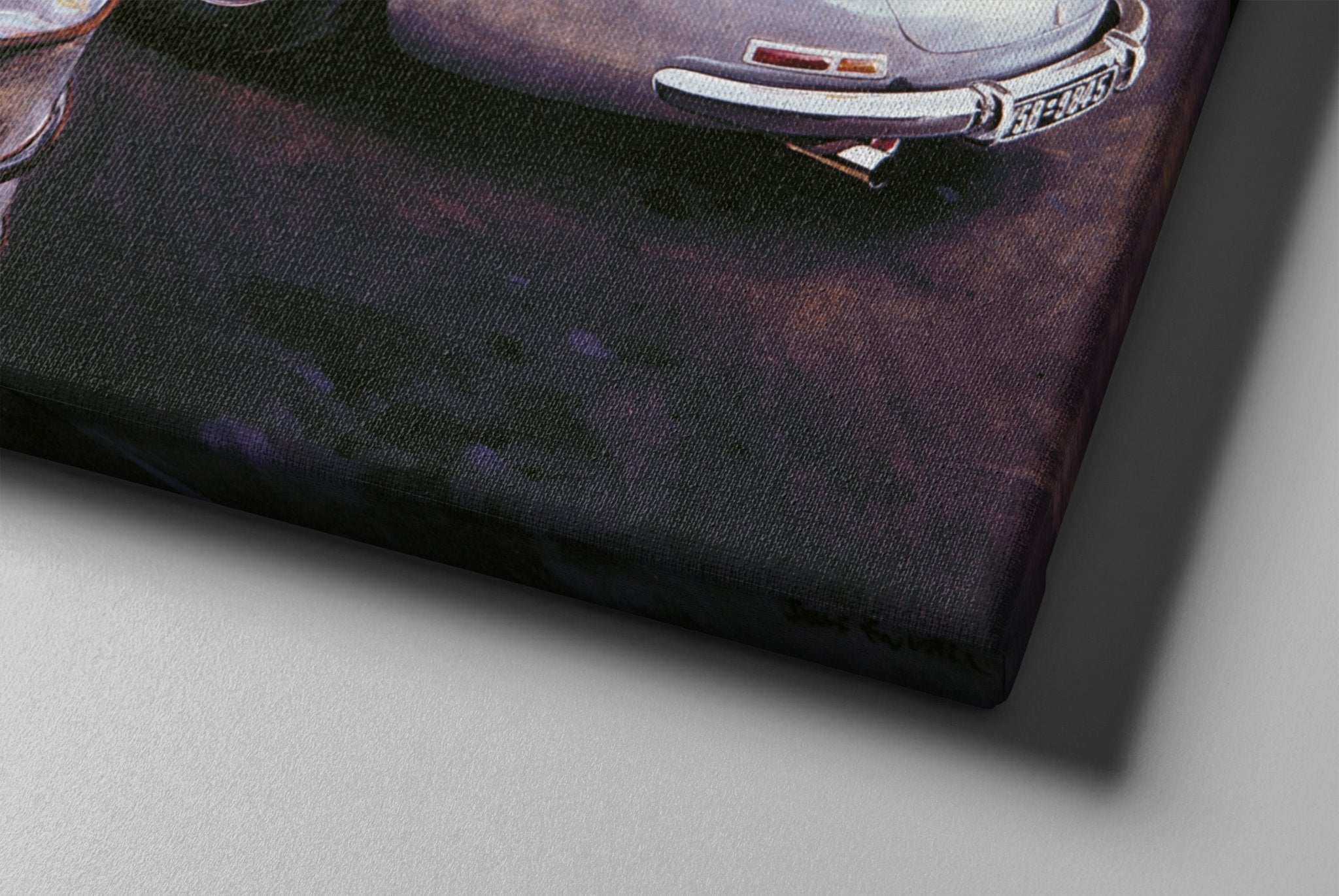 Mercedes 300 SL at Workshop - canvas - Transit Art