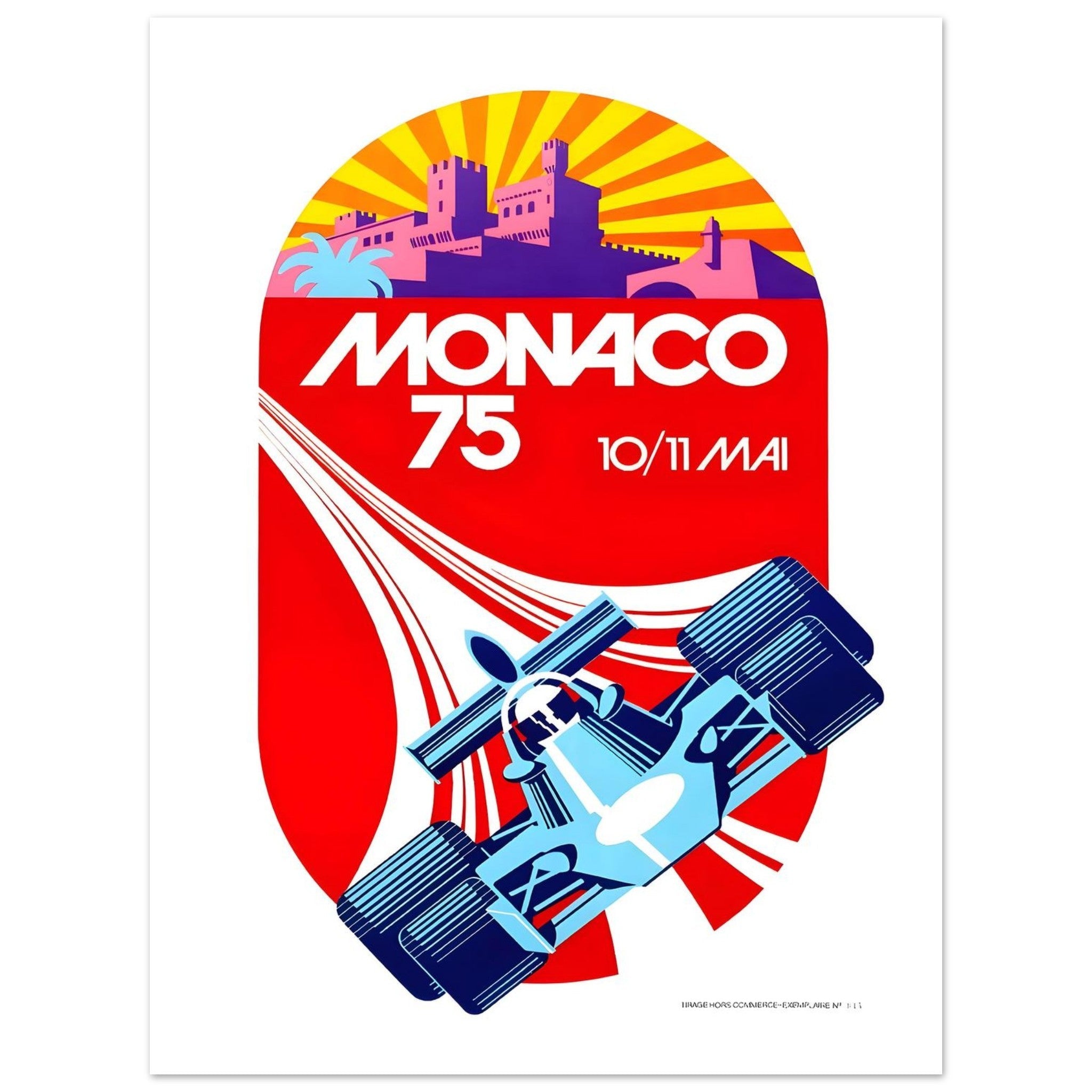 Monaco 75 Grand Prix Racing Poster - Transit Art
