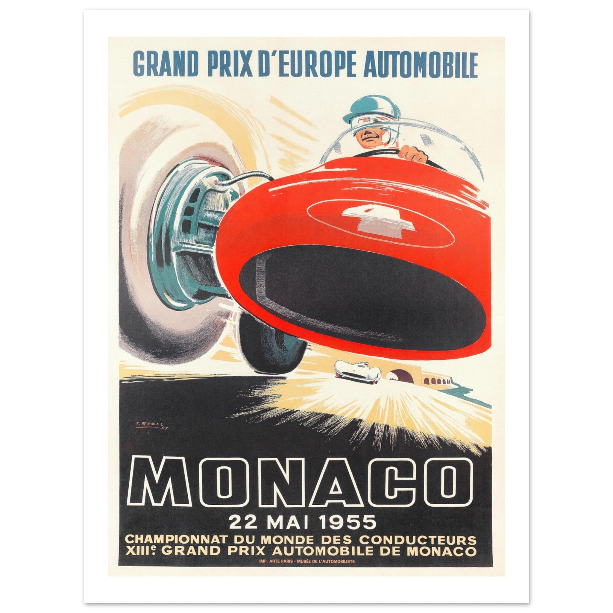 Monaco Grand Prix 1955 - Transit Art