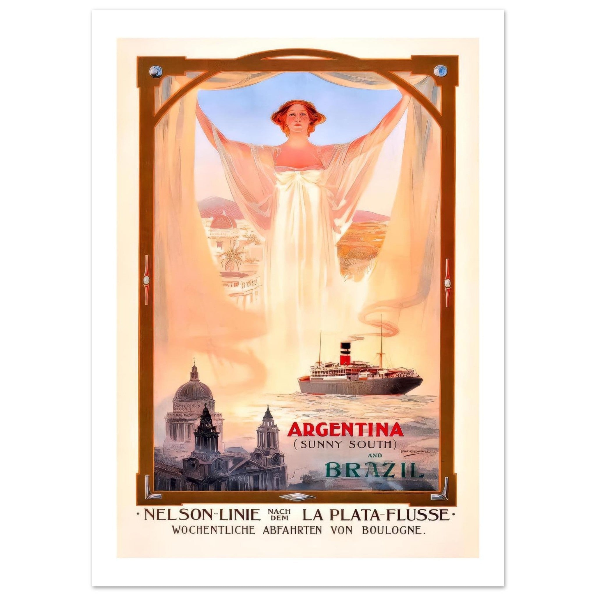 Nelson Linie Travel Poster - Transit Art