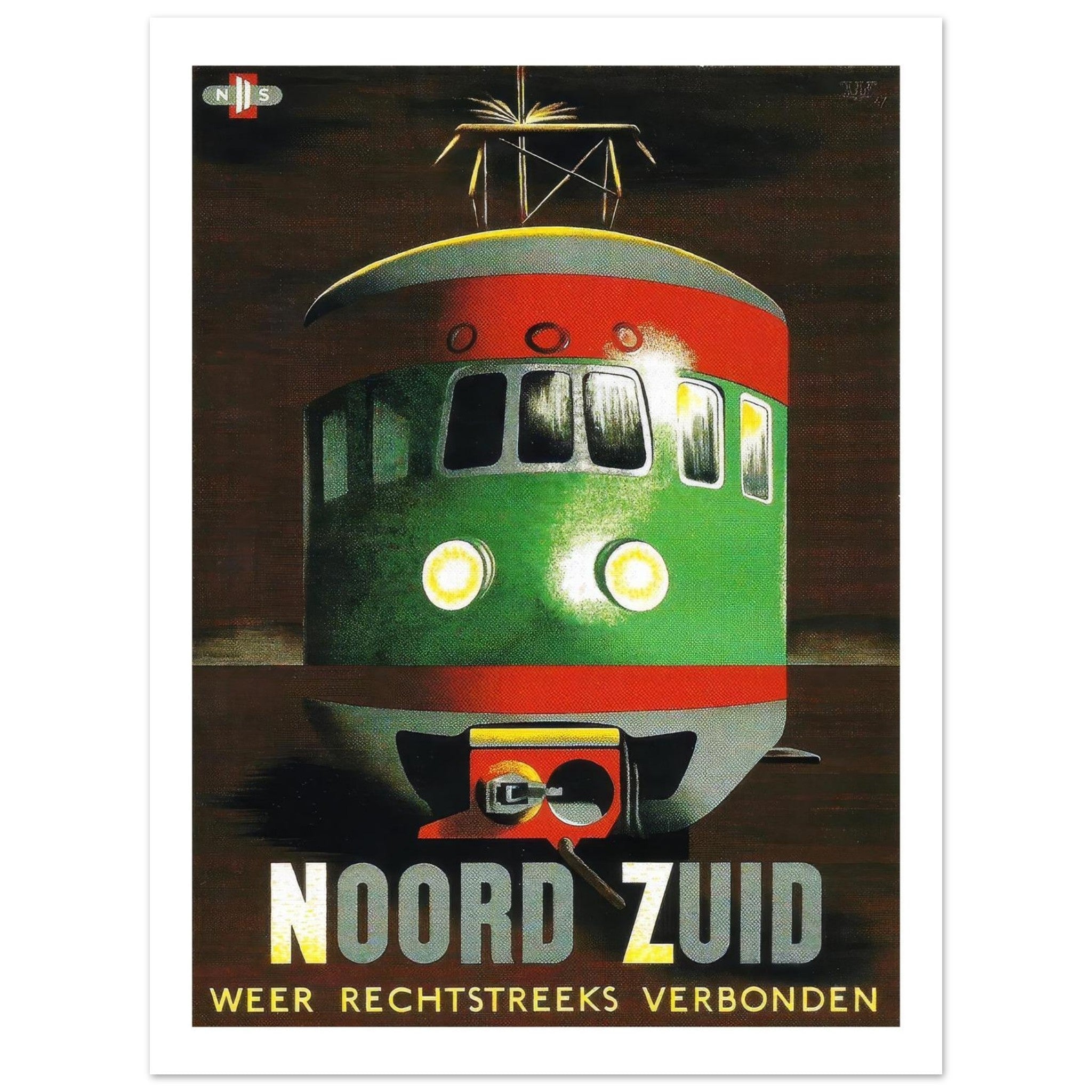 Noord Zuid Poster - Transit Art