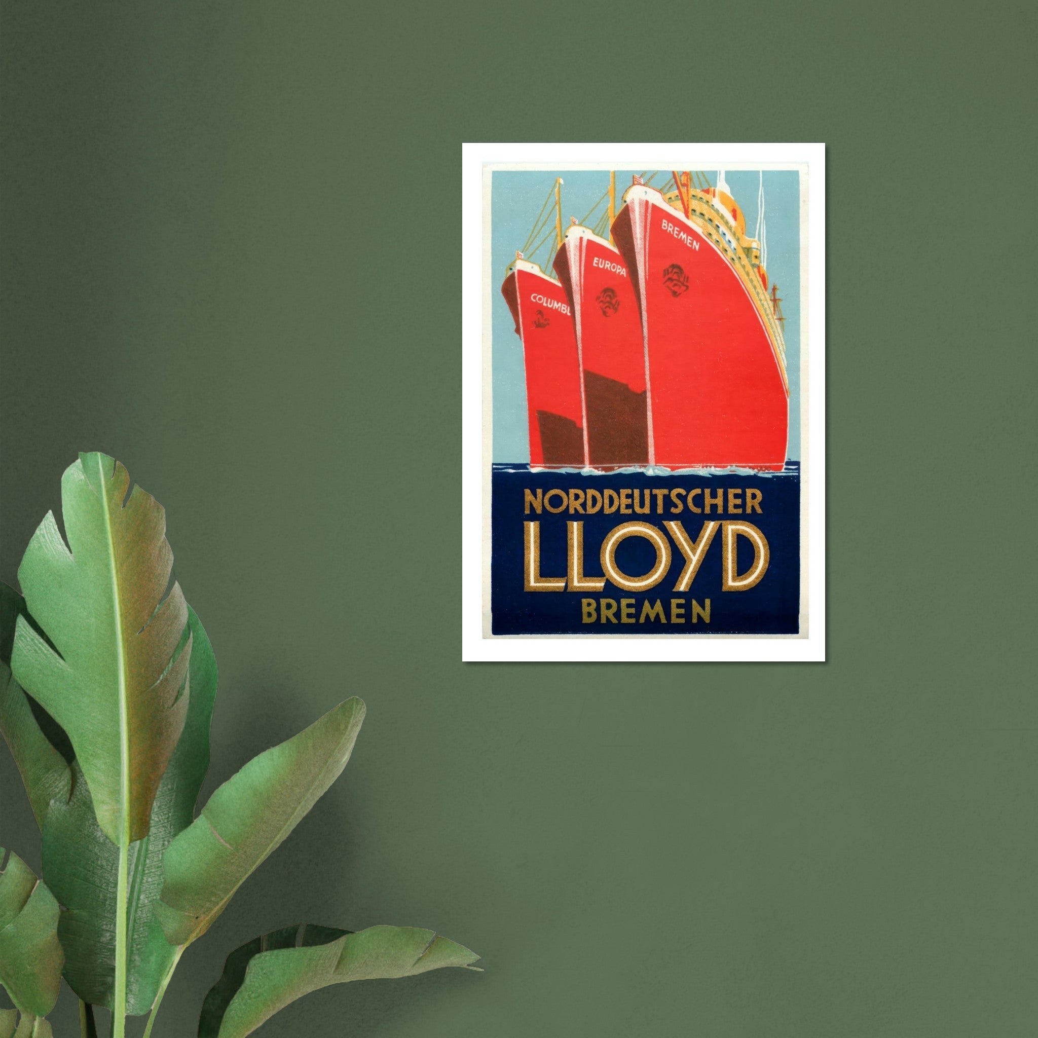 Norddeutscher Lloyd Bremen Ships Poster - Transit Art