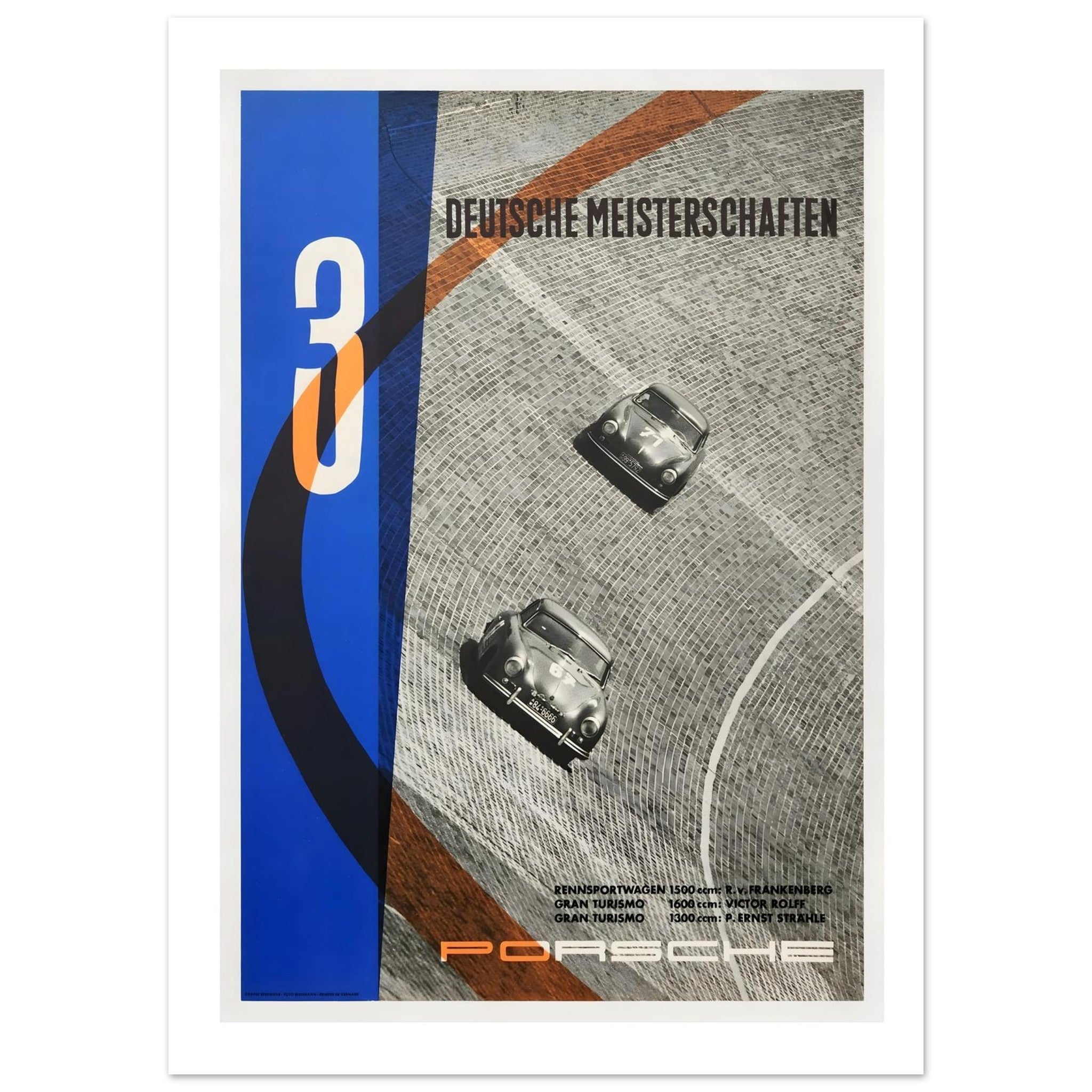 Porsche Deutsche Meisterschaften 30 Championships Poster - Transit Art